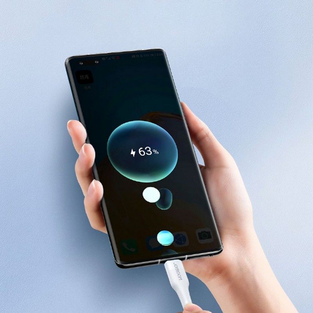 Joyroom S-1230M3 PD 60W 3A - Καλώδιο Δεδομένων και Φόρτισης Type-C to Type-C 1.2M - White