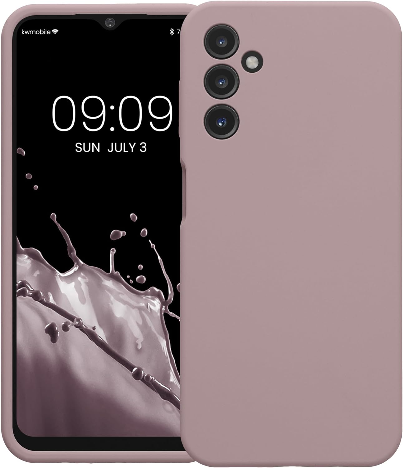 KW Samsung Galaxy A14 5G Θήκη Σιλικόνης Rubberized TPU - Nude Lilac