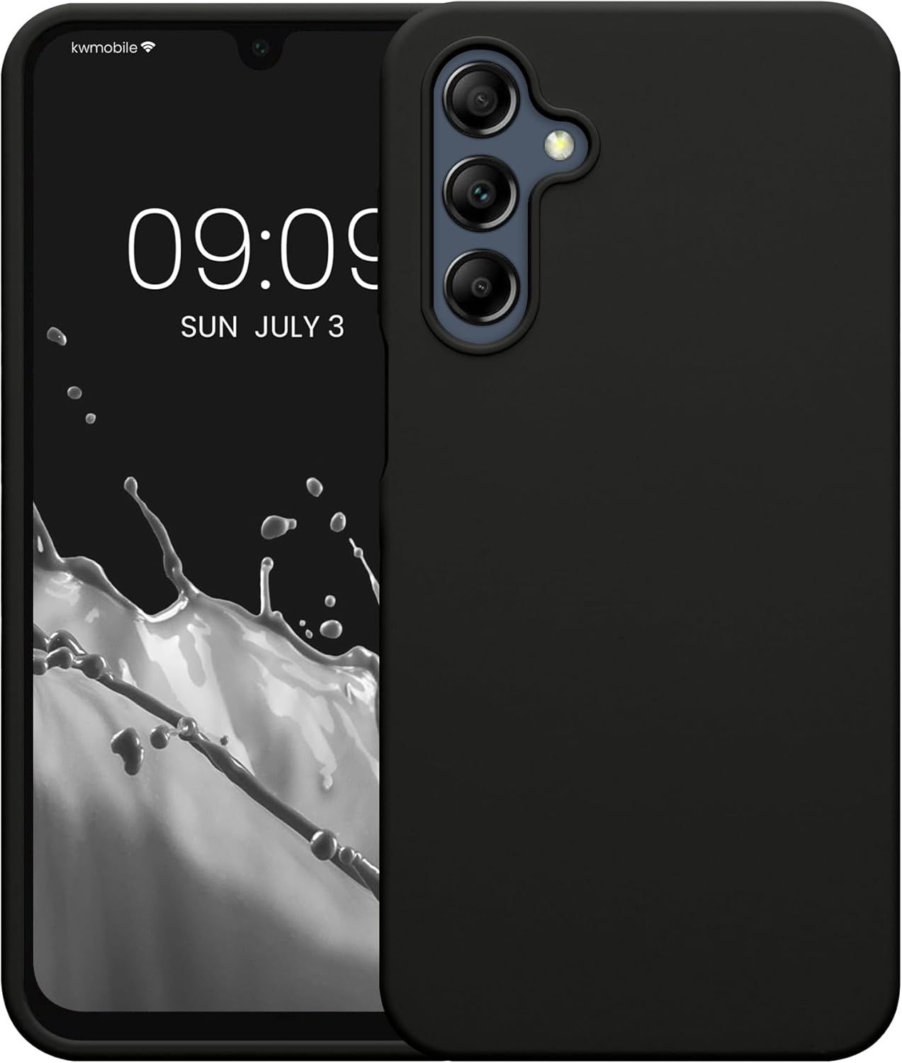 KW Samsung Galaxy A16 4G / A16 5G Θήκη Σιλικόνης Rubberized TPU - Black