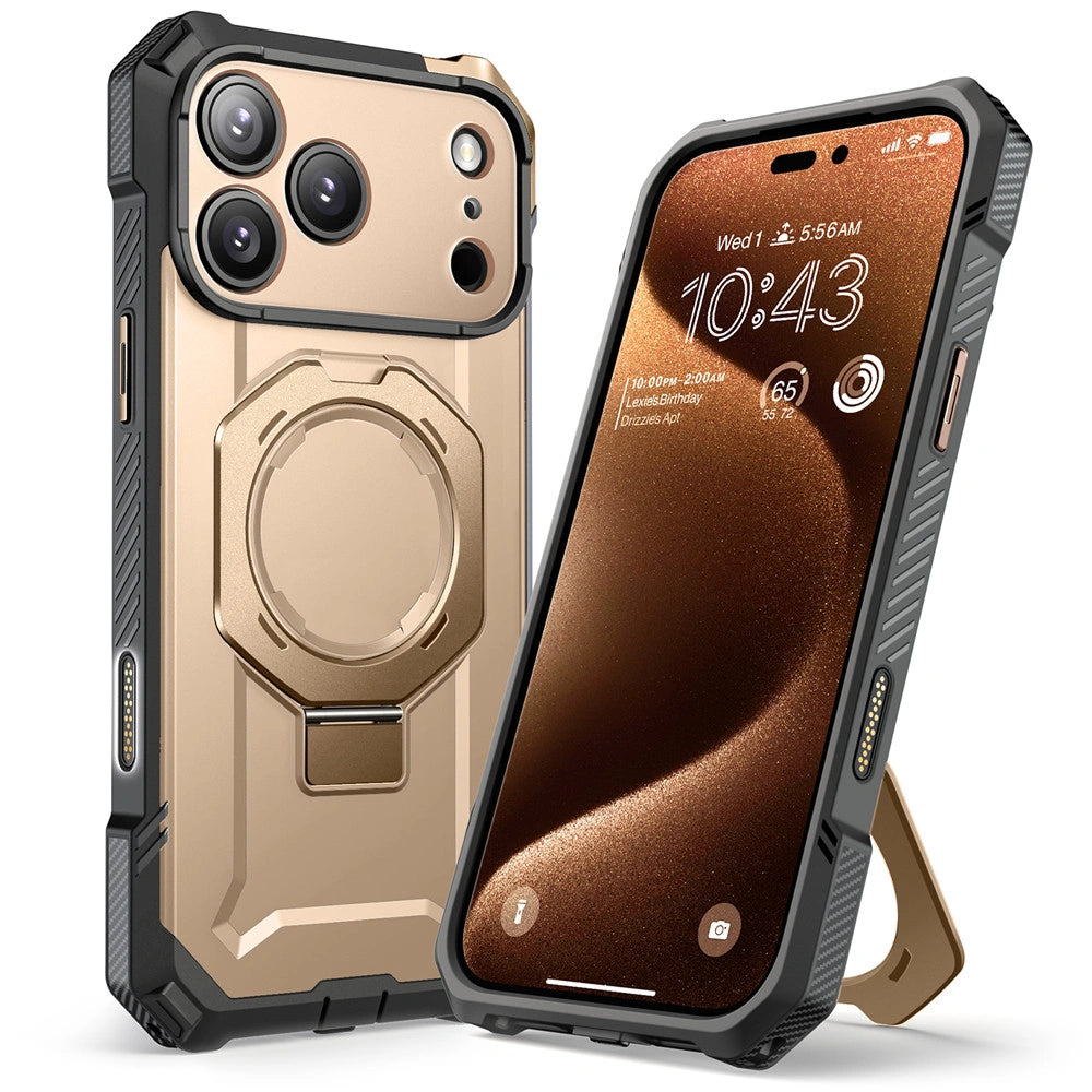 Supcase iPhone 17 Pro Max - UB Grip Mag - Σκληρή Θήκη με MagSafe και Stand - Desert Gold