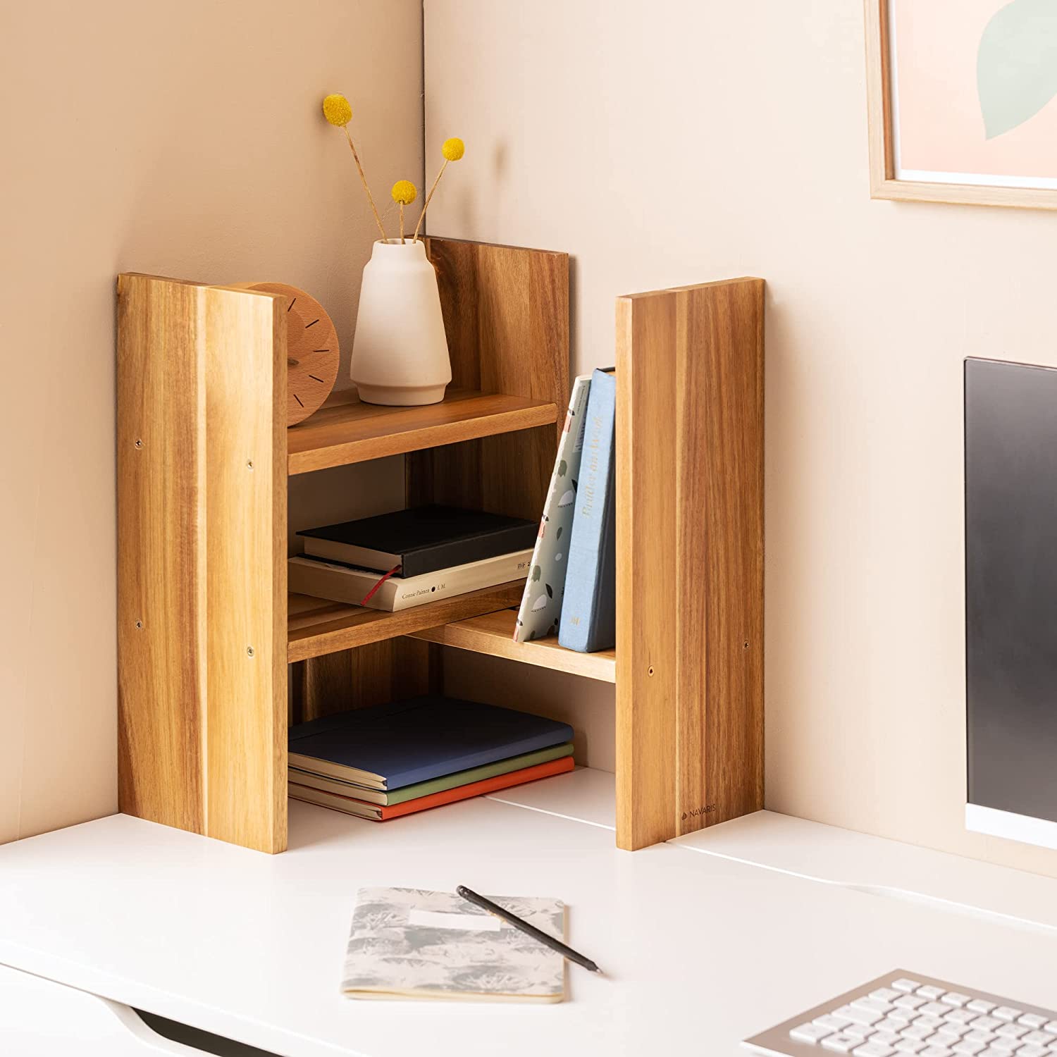 Navaris Βάση Οργάνωσης Γραφείου από Μπαμπού - Natural - 54165.05