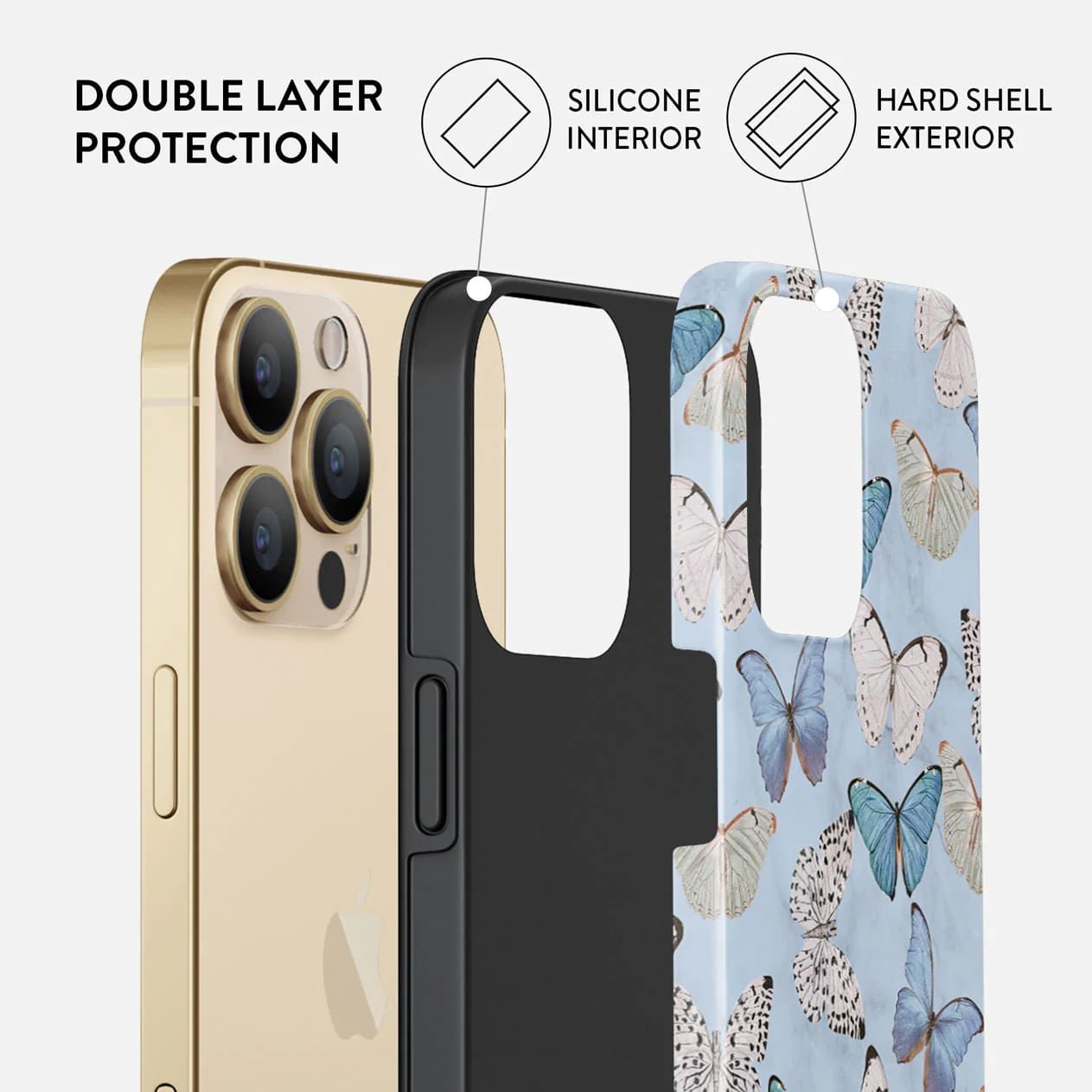 Burga iPhone 14 Pro Max Fashion Tough Σκληρή Θήκη - Give Me Butterflies