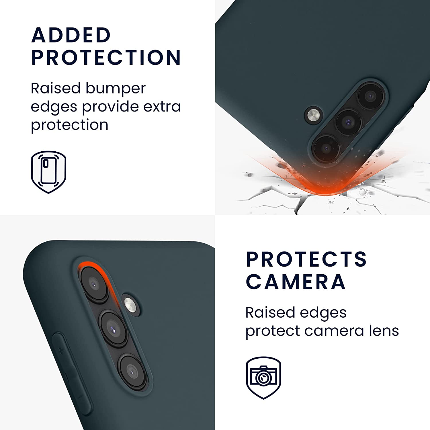 KW Samsung Galaxy A13 5G Θήκη Σιλικόνης TPU - Dark Slate - 58919.202