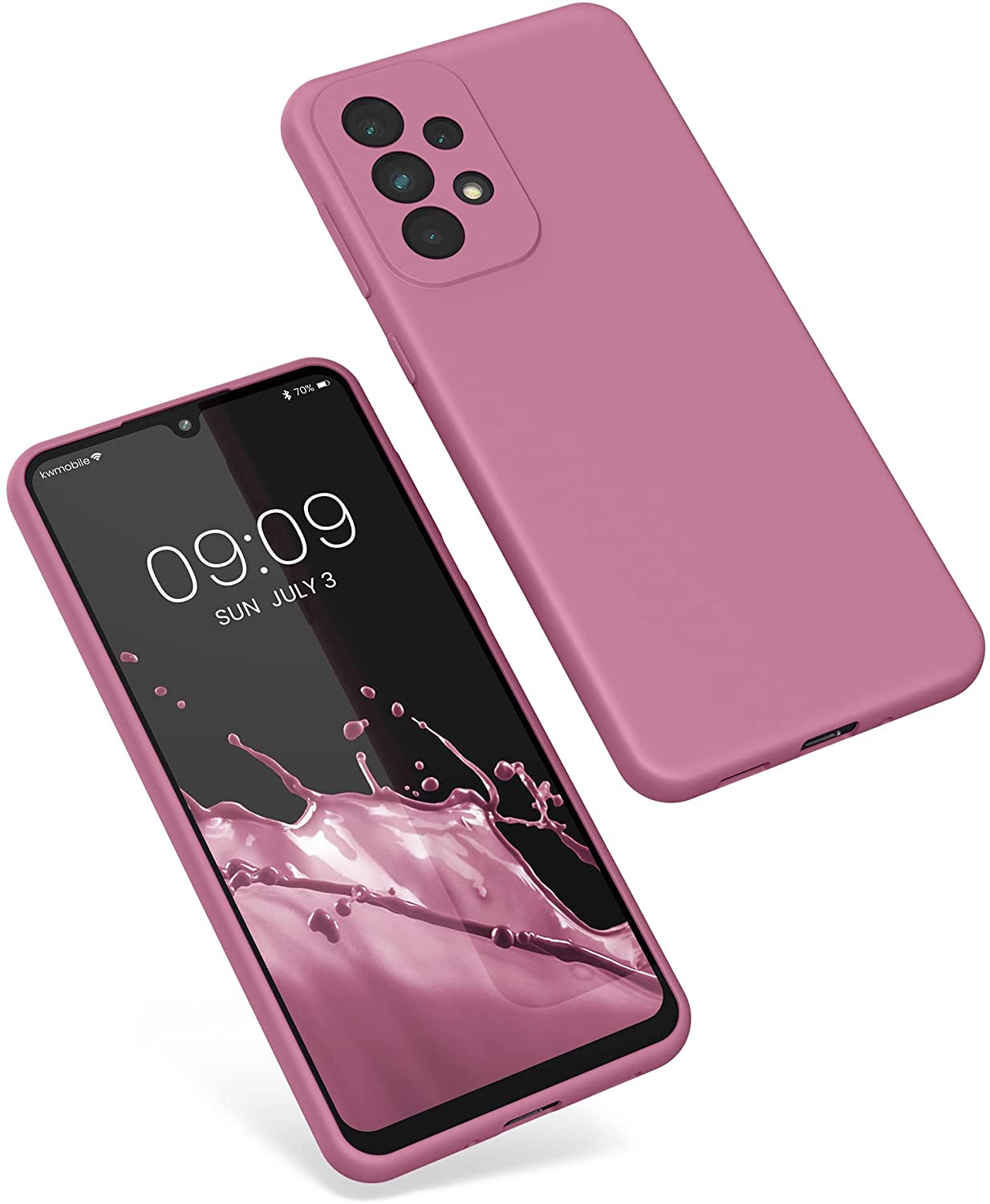 KW Samsung Galaxy A33 5G Θήκη Σιλικόνης Rubberized TPU - Deep Rusty Rose - 57833.167