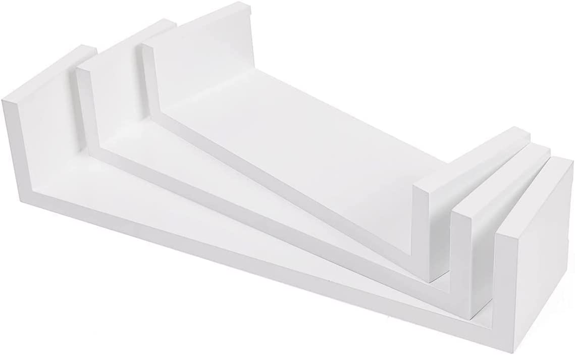 Songmics Σετ 3 Ράφια Διαφορετικού Μεγέθους - ‎White - LWS40WT
