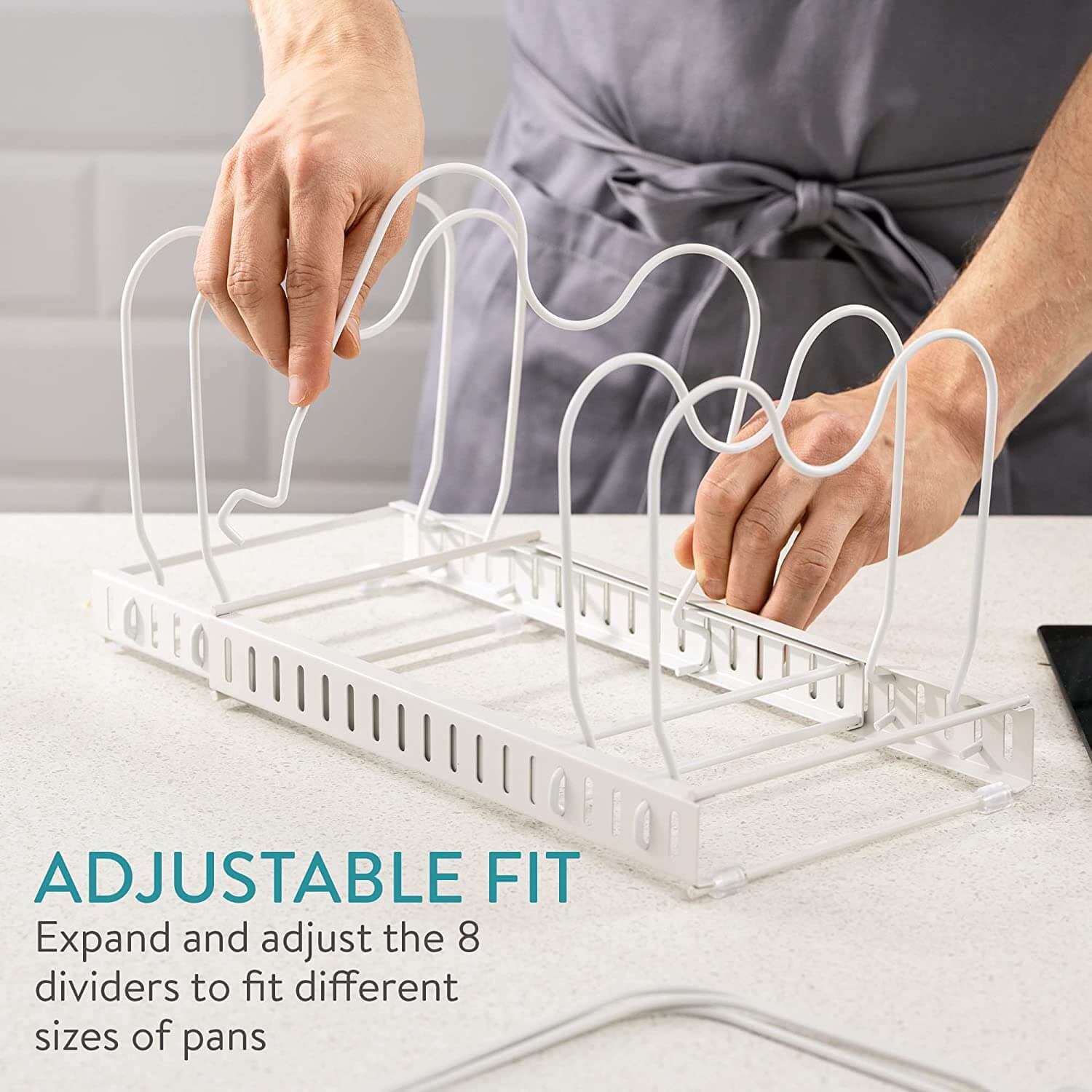 Navaris Επεκτεινόμενη Βάση Οργάνωσης για την Κουζίνα - ‎White - 60023.02