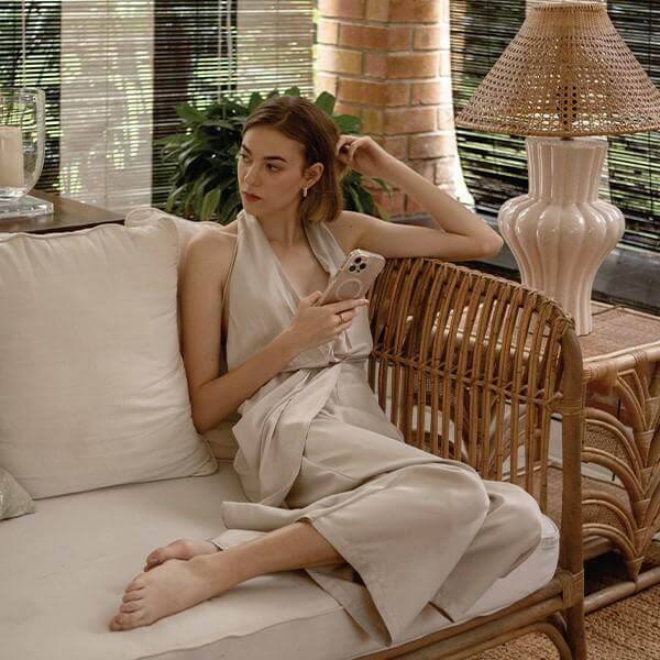 Uniq iPhone 14 Pro Max Coehl Lumino Σκληρή Θήκη με MagSafe - Silver / Sparkling Silver