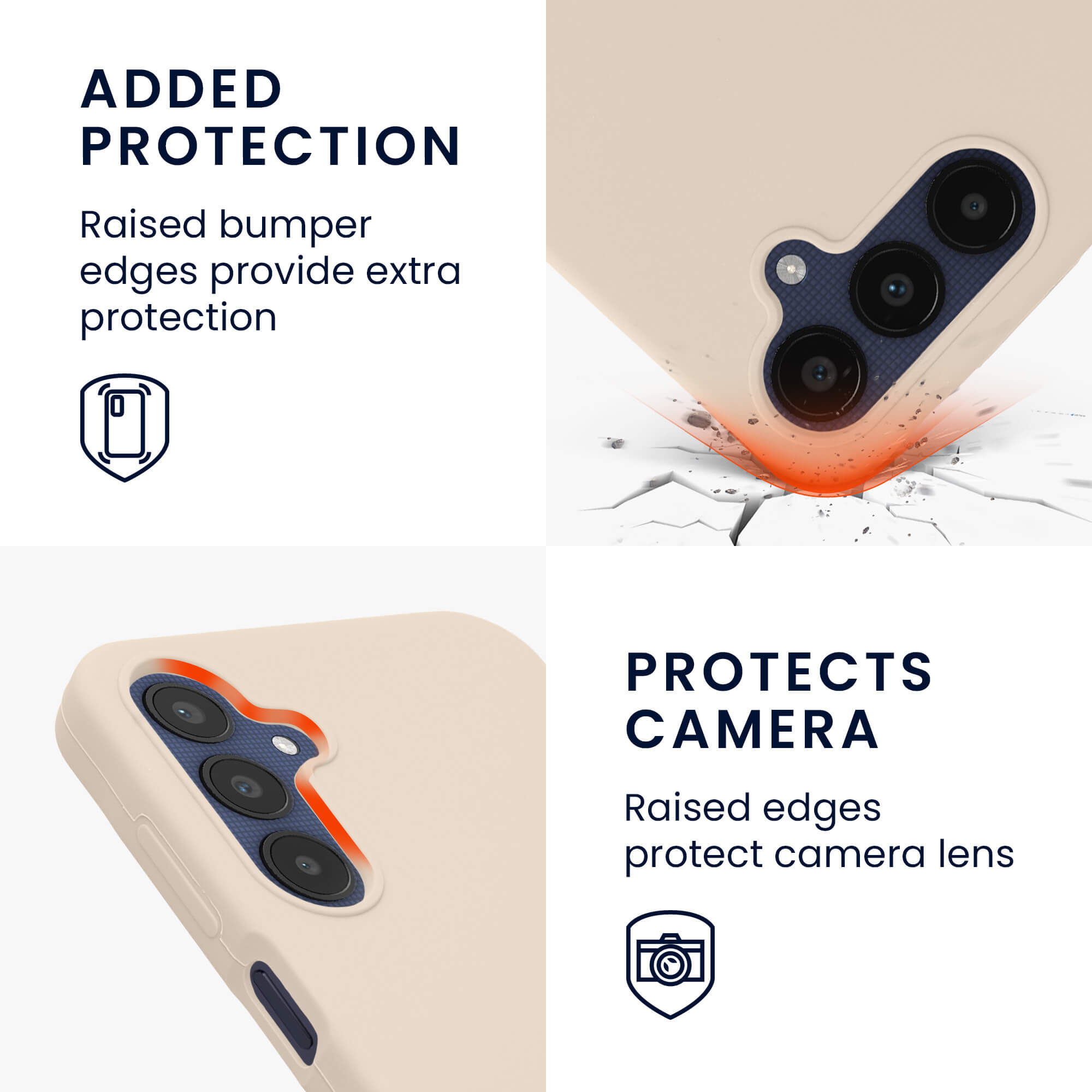 KW Samsung Galaxy A25 5G Θήκη Σιλικόνης Rubberized TPU - Matte Cream