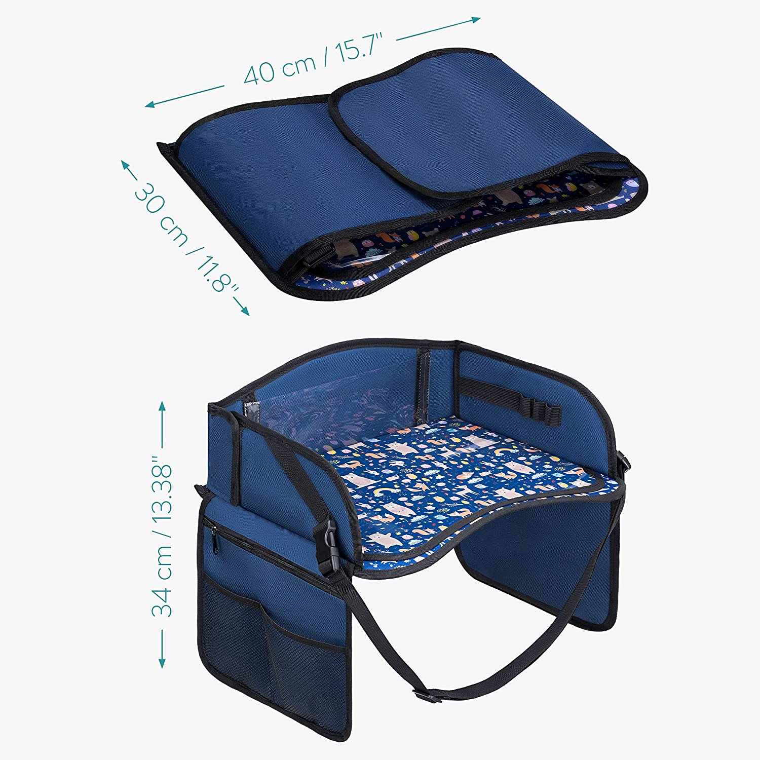 Navaris Τραπεζάκι Ταξιδιού Ζωγραφικής για Παιδιά - Blue - 53684.01