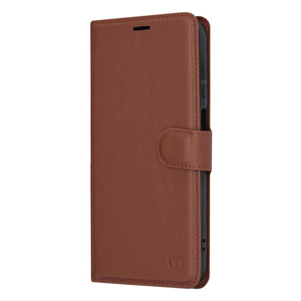 Techsuit Samsung Galaxy A25 5G - Leather Folio - Θήκη Πορτοφόλι από Δερματίνη με Stand - Brown