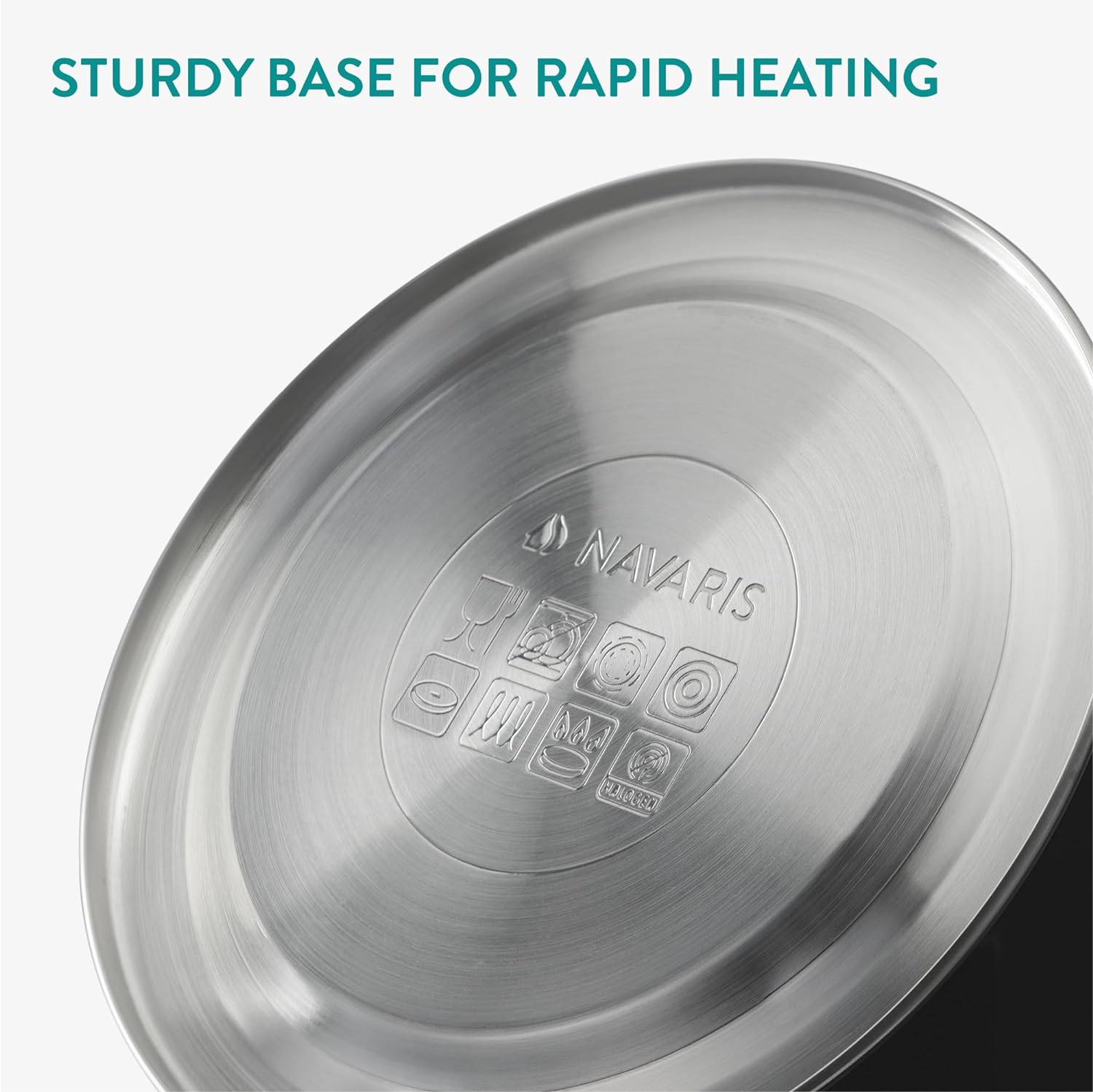 Navaris Βραστήρας Σφυρίγματος από Ανοξείδωτο Ατσάλι - 2.8 L - Black - 61696.03