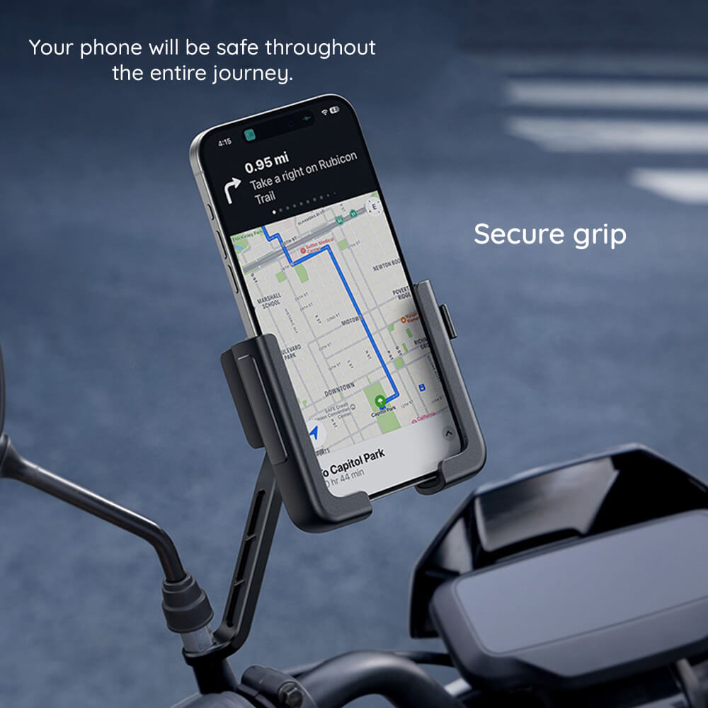 Baseus GoTrip - Universal Βάση Κινητού για Μοτοσυκλέτα - Cluster Black