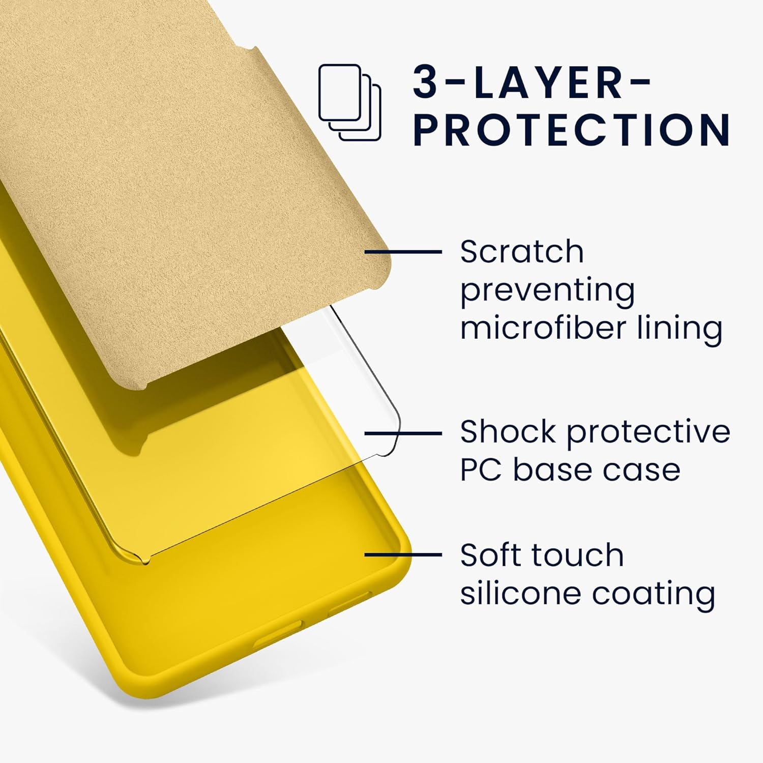 KW Samsung Galaxy S23 FE Θήκη Σιλικόνης Rubberized TPU - Bright Yellow