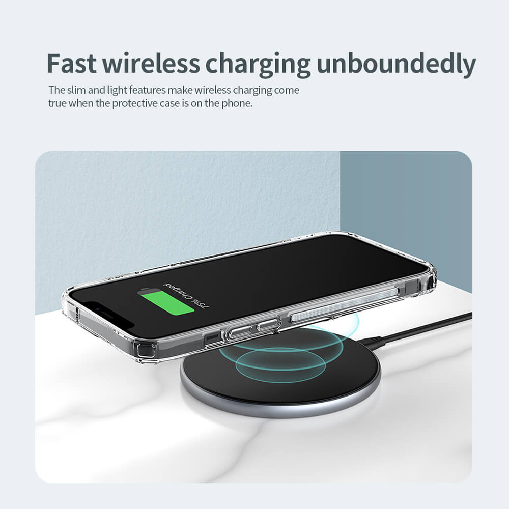 Nillkin iPhone 13 Pro Nature Pro - Σκληρή Θήκη με Πλαίσιο Σιλικόνης - Διάφανη