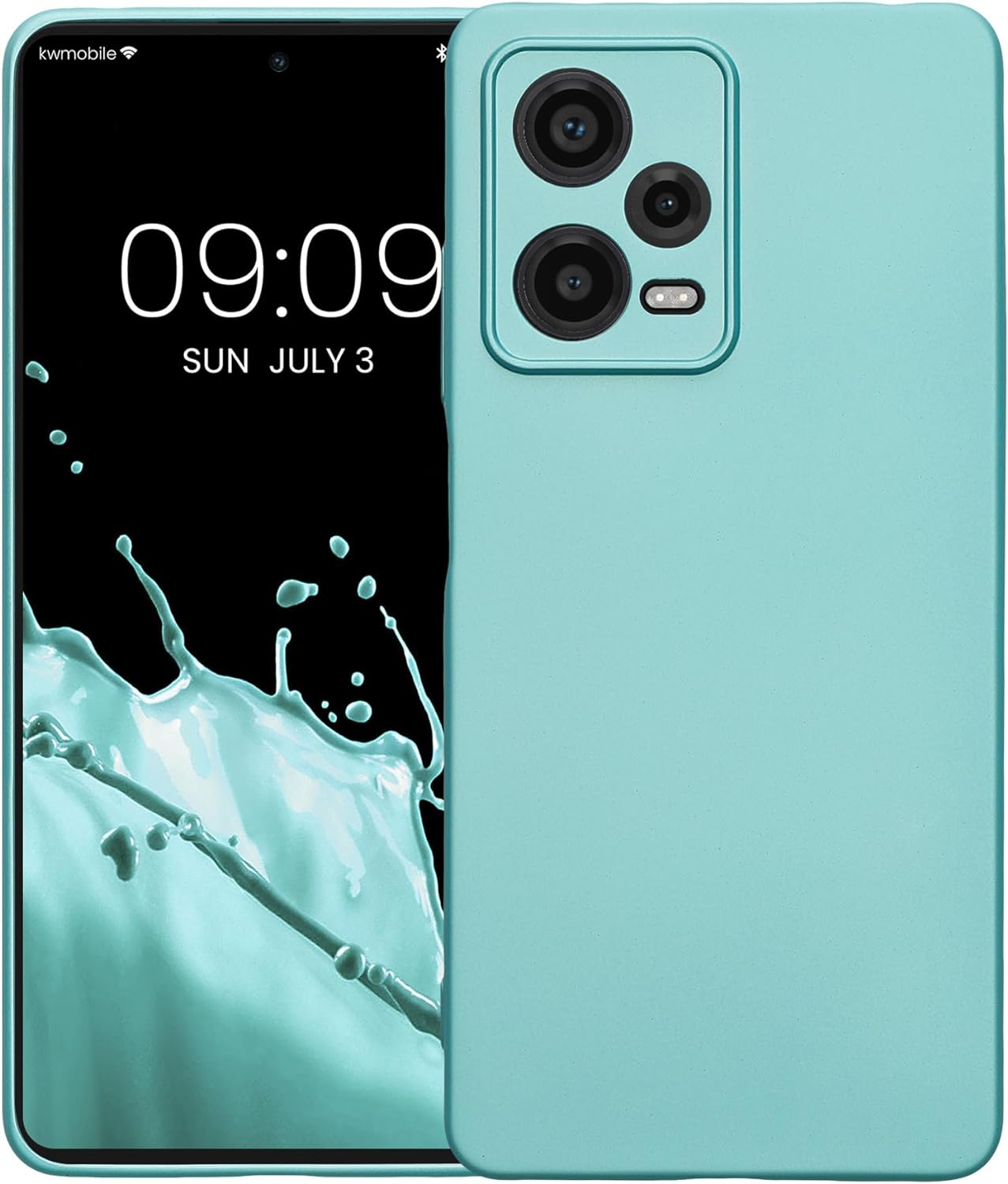 KW Xiaomi Redmi Note 12 Pro 5G Θήκη Σιλικόνης TPU - Metallic Mint Green