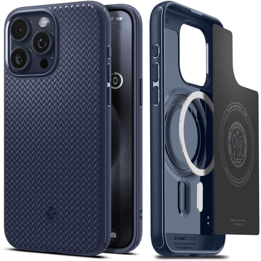 Spigen iPhone 15 Pro Mag Armor Θήκη Σιλικόνης TPU με MagSafe - Navy Blue