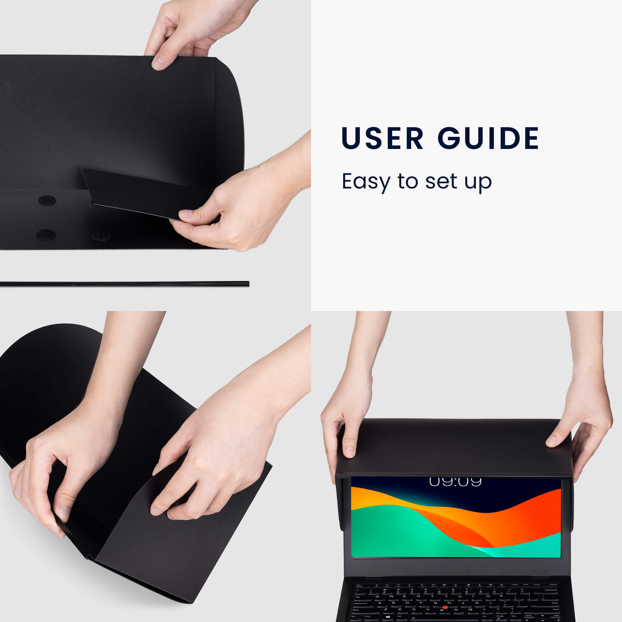 Navaris Σκίαστρο για Φορητό Υπολογιστή - Black - 57192.1.01