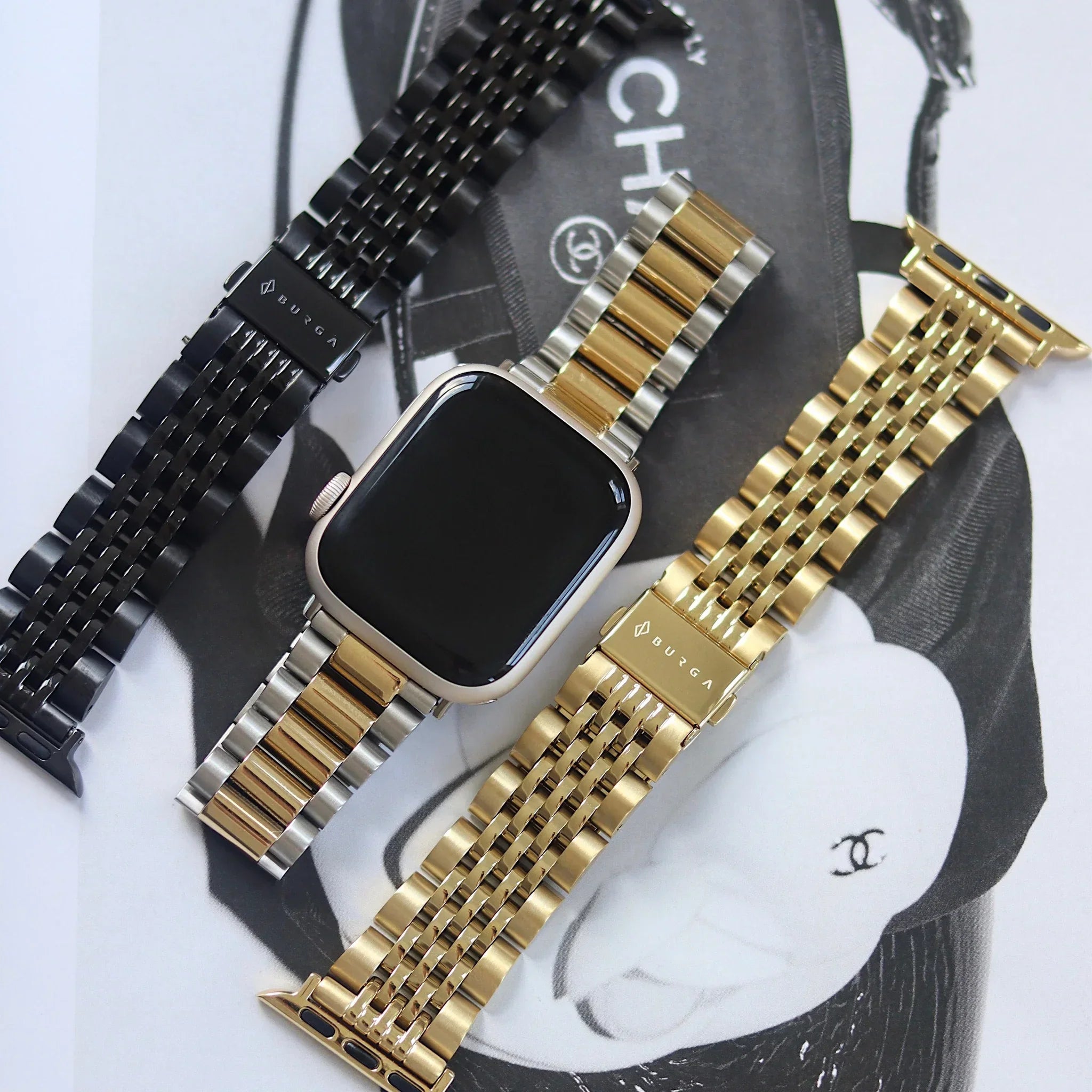 Burga Λουράκι Apple Watch 4/5/6/7/8/9/10/11 - SE (1/2/3) – 40/41/42mm - Chic Royal - Gold