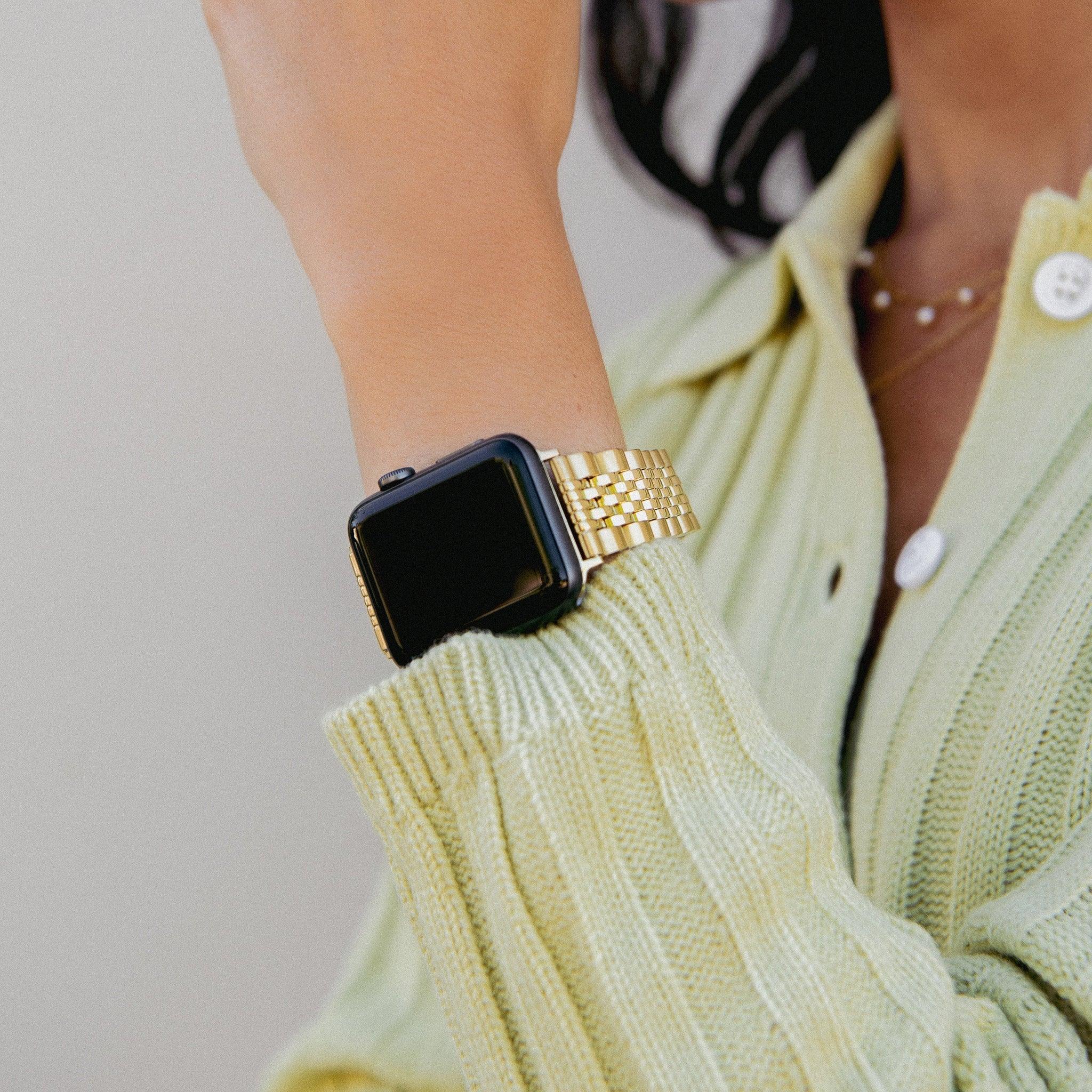 Burga Λουράκι Apple Watch 4/5/6/7/8/9/10/11 - SE (1/2/3) – 40/41/42mm - Chic Royal - Gold