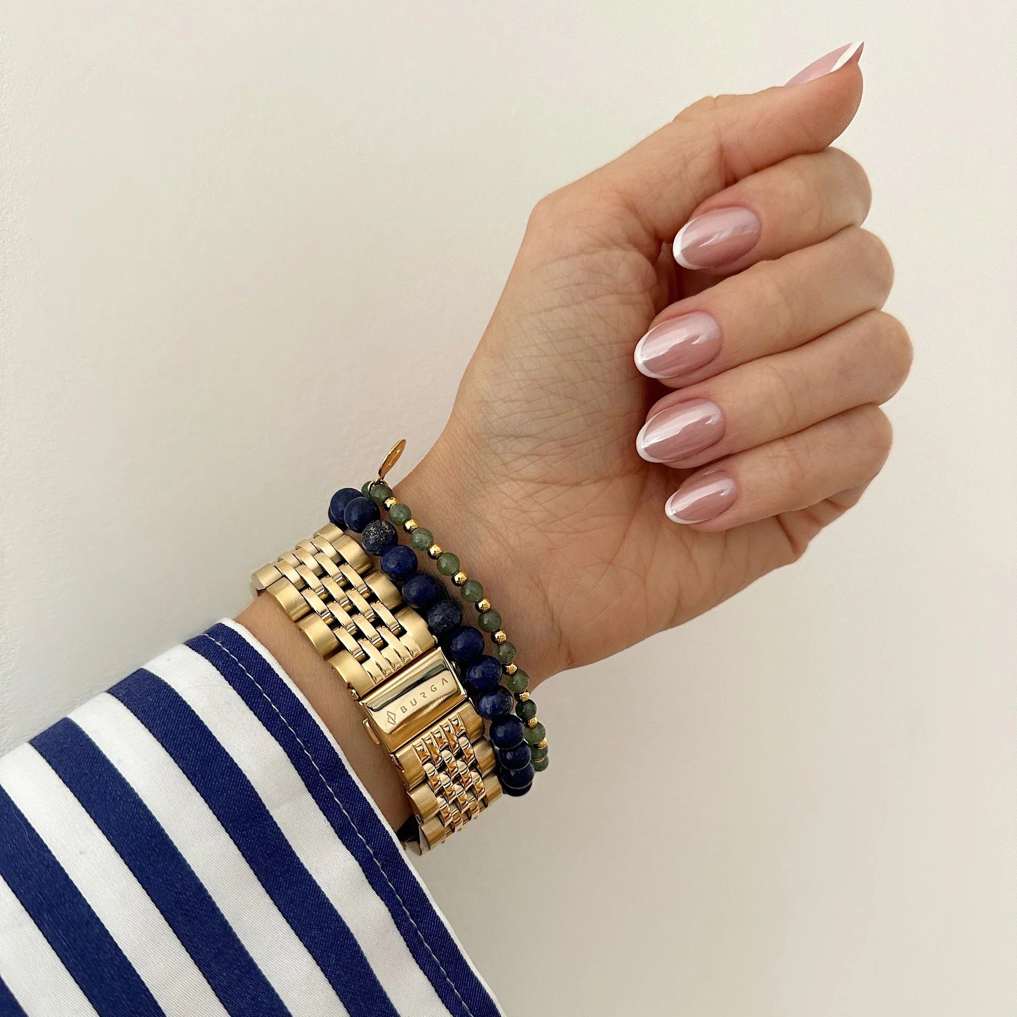 Burga Λουράκι Apple Watch 4/5/6/7/8/9/10/11 - SE (1/2/3) – 40/41/42mm - Chic Royal - Gold