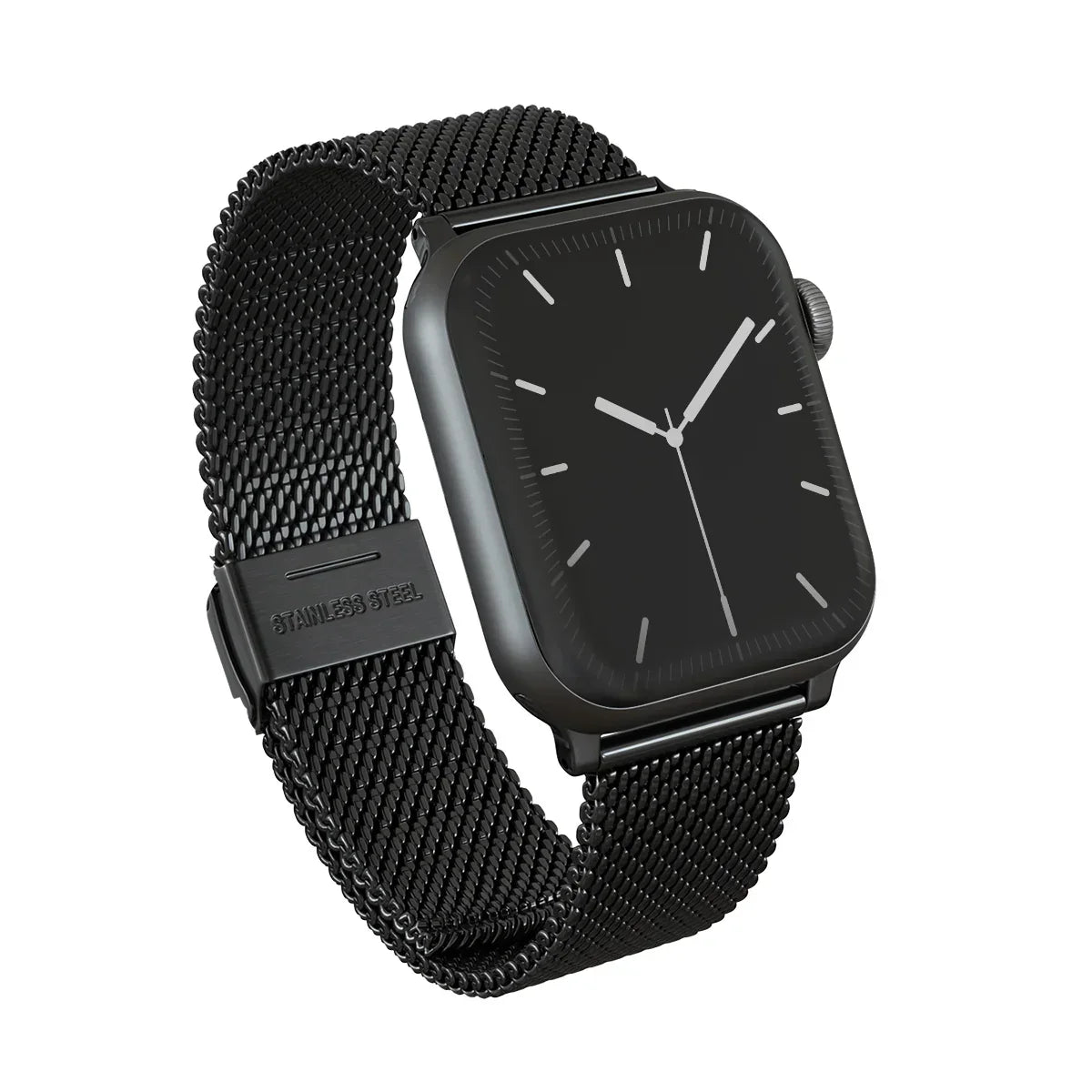 Burga Λουράκι Apple Watch 4/5/6/7/8/9/10/11 - SE (1/2/3) – 40/41/42mm - Mesh Elegance - Black - likebrands.gr