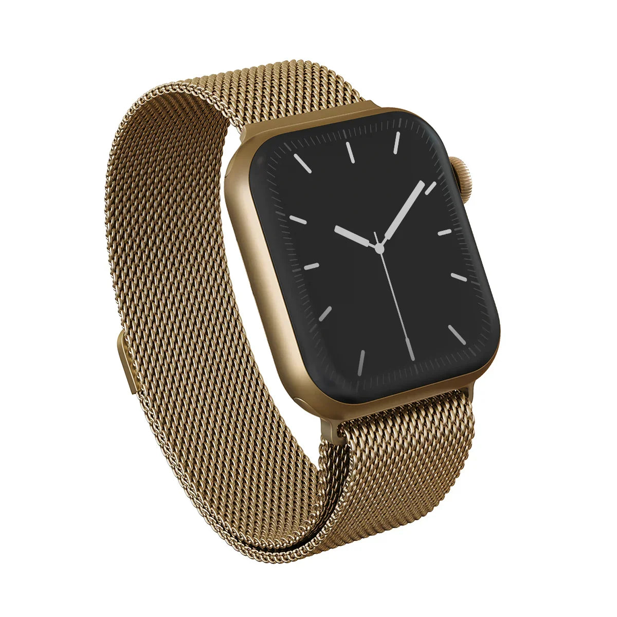 Burga Λουράκι Apple Watch 4/5/6/7/8/9/10/11 - SE (1/2/3) – 40/41/42mm - Metal Mesh - Gold - likebrands.gr