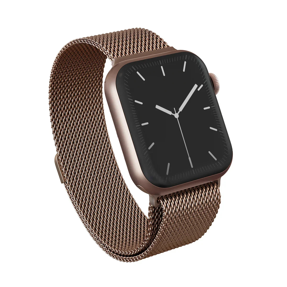 Burga Λουράκι Apple Watch 4/5/6/7/8/9/10/11 - SE (1/2/3) – 40/41/42mm - Metal Mesh - Rose Gold - likebrands.gr
