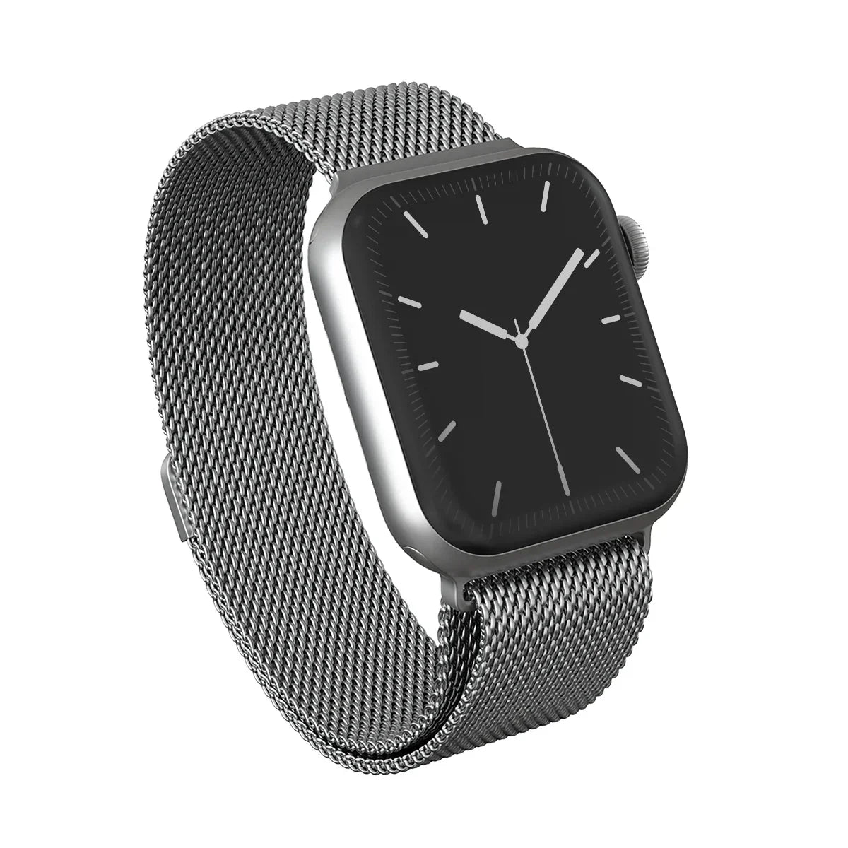 Burga Λουράκι Apple Watch 4/5/6/7/8/9/10/11 - SE (1/2/3) – 40/41/42mm - Metal Mesh - Silver - likebrands.gr