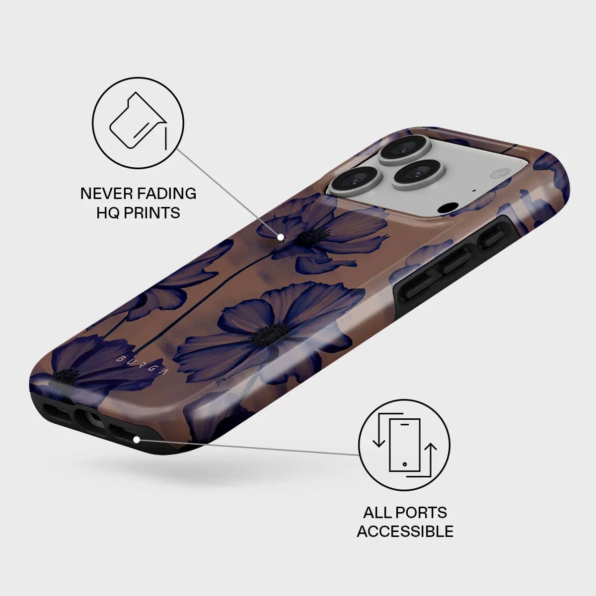 Burga iPhone 17 Pro - Fashion Tough MagSafe - Σκληρή Θήκη με MagSafe - Velvet Night