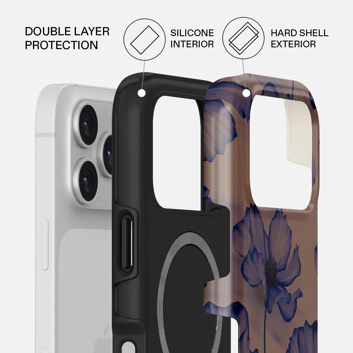 Burga iPhone 17 Pro Max - Fashion Tough MagSafe - Σκληρή Θήκη με MagSafe - Velvet Night