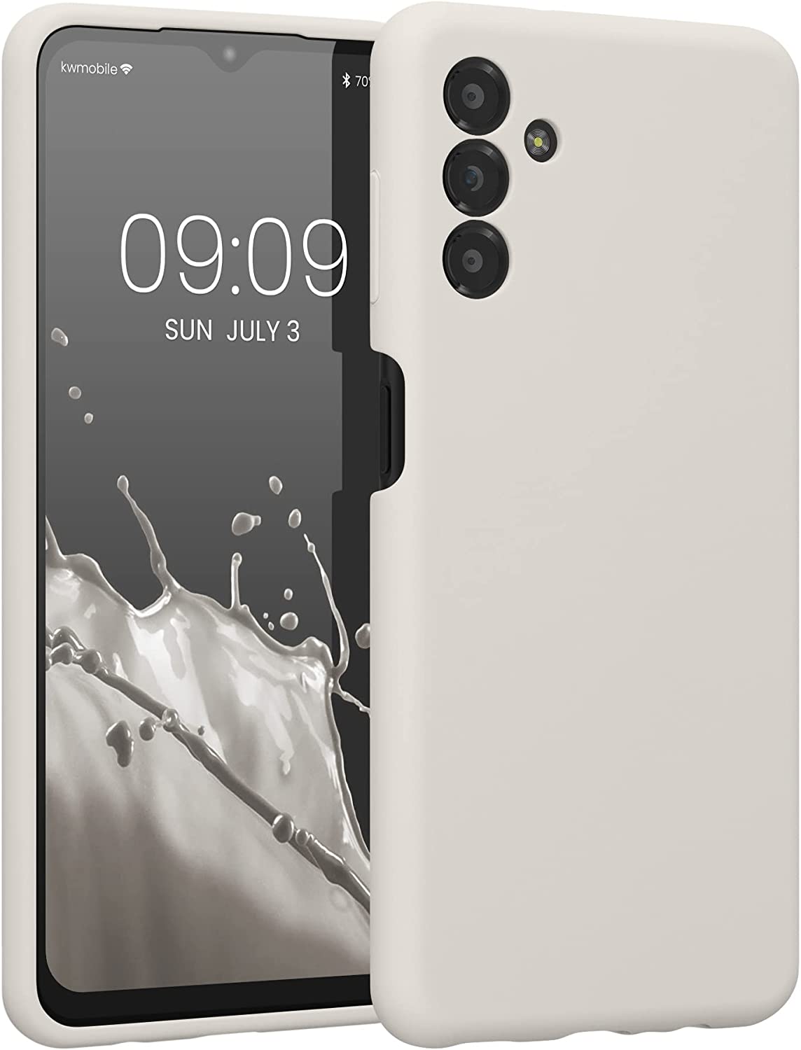 KW Samsung Galaxy A13 5G Θήκη Σιλικόνης Rubberized TPU - White Matte - 59453.48