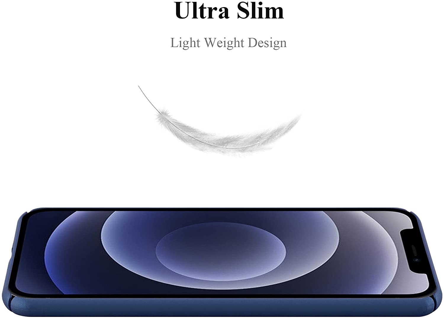 Cadorabo iPhone 12 Pro Max Ματ Σκληρή Θήκη - Metallic Blue