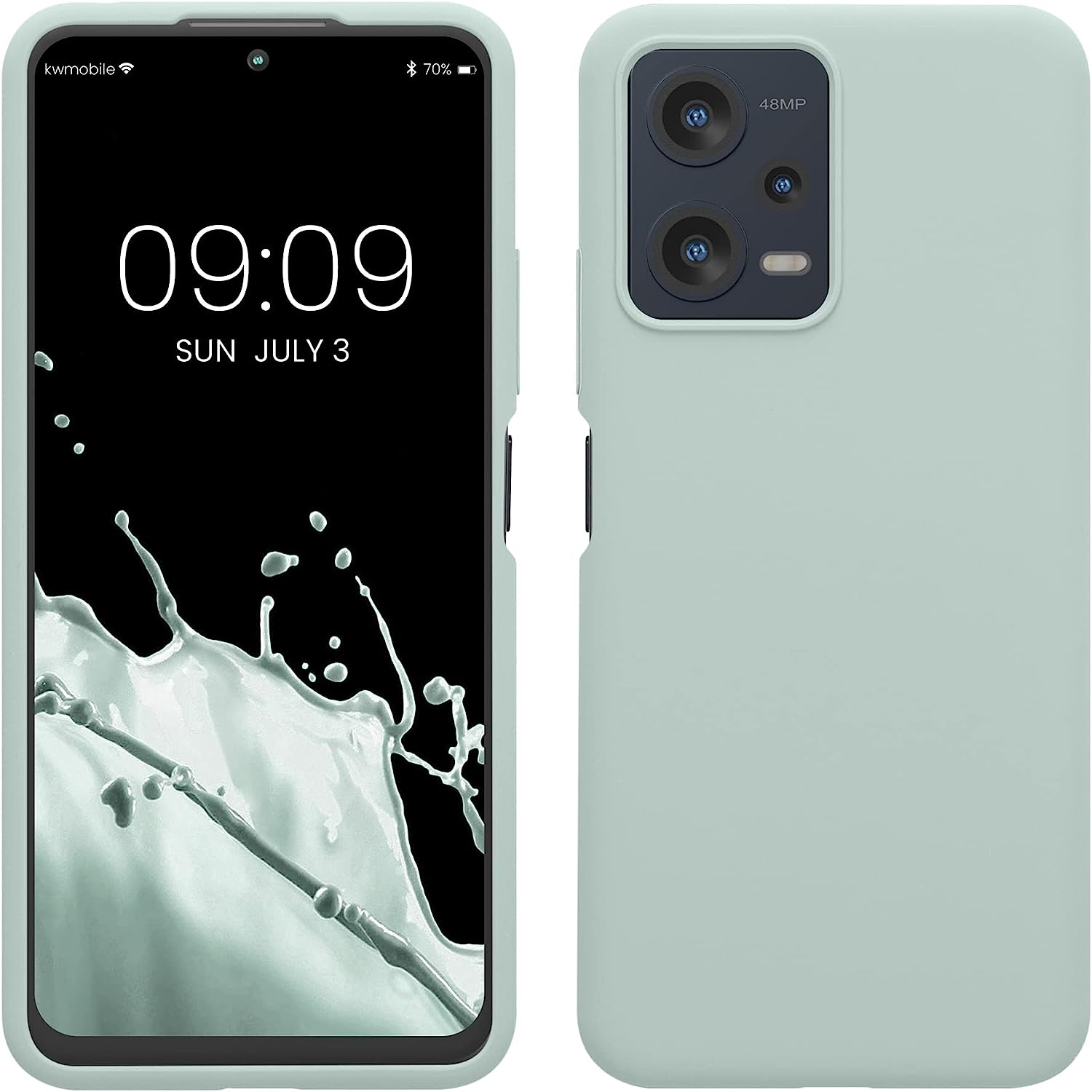 KW Xiaomi Redmi Note 12 5G / Poco X5 5G Θήκη Σιλικόνης Rubberized TPU - Cool Mint - 60889.200