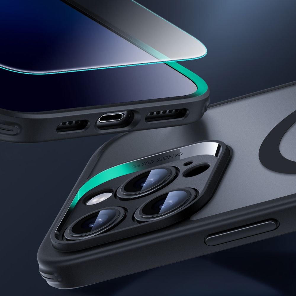 ESR iPhone 16 Pro Max - Classic Pro Halolock - Σετ με 1 Αντιχαρακτικό Γυαλί Οθόνης και Θήκη MagSafe - Frosted Black