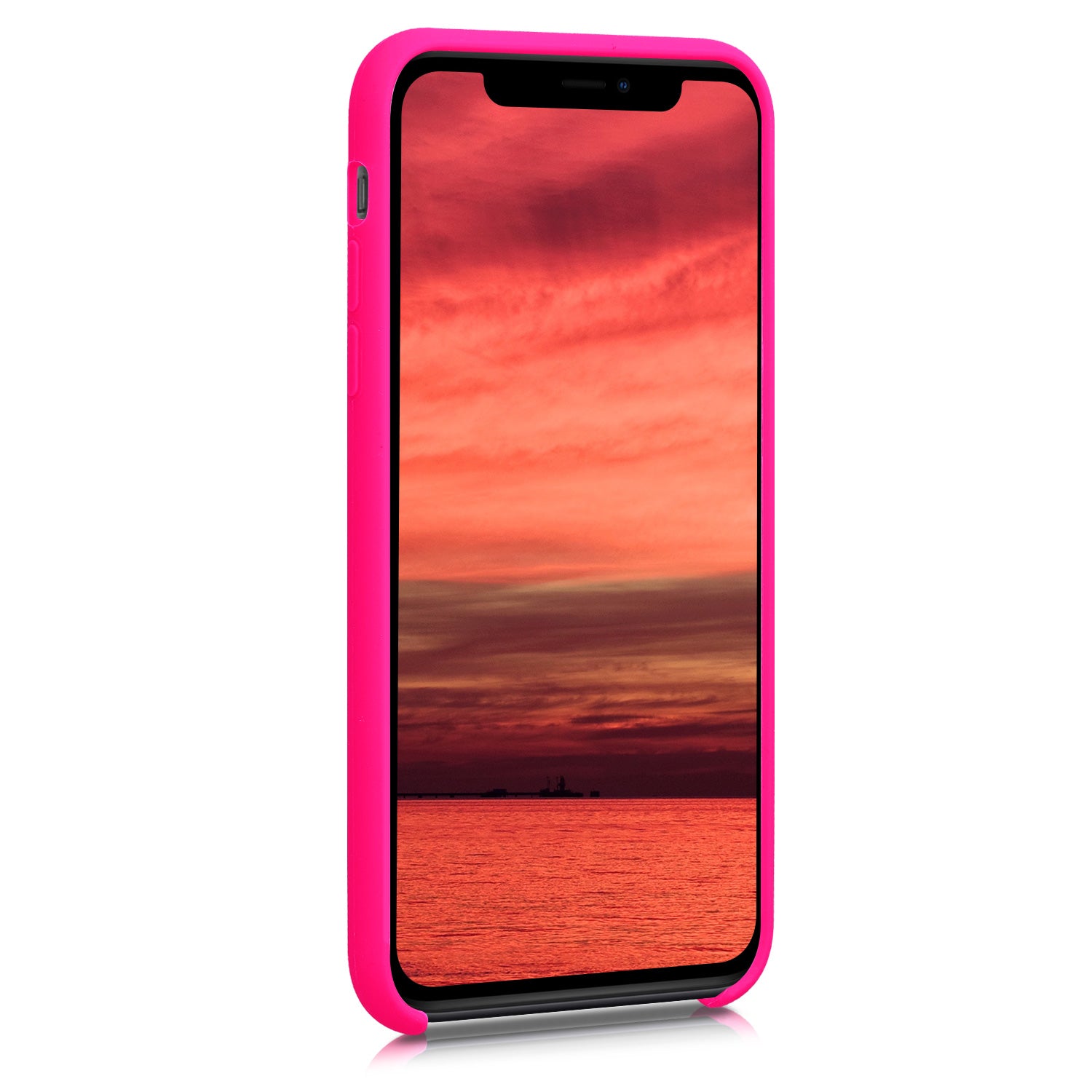 KW iPhone 11 Θήκη Σιλικόνης Rubber TPU - Neon Pink - 49724.08