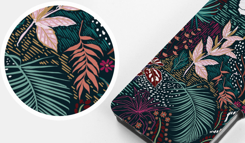 Mobiwear iPhone 13 Pro Max Θήκη Βιβλίο Slim Flip - Design Dark Floral - VP13S