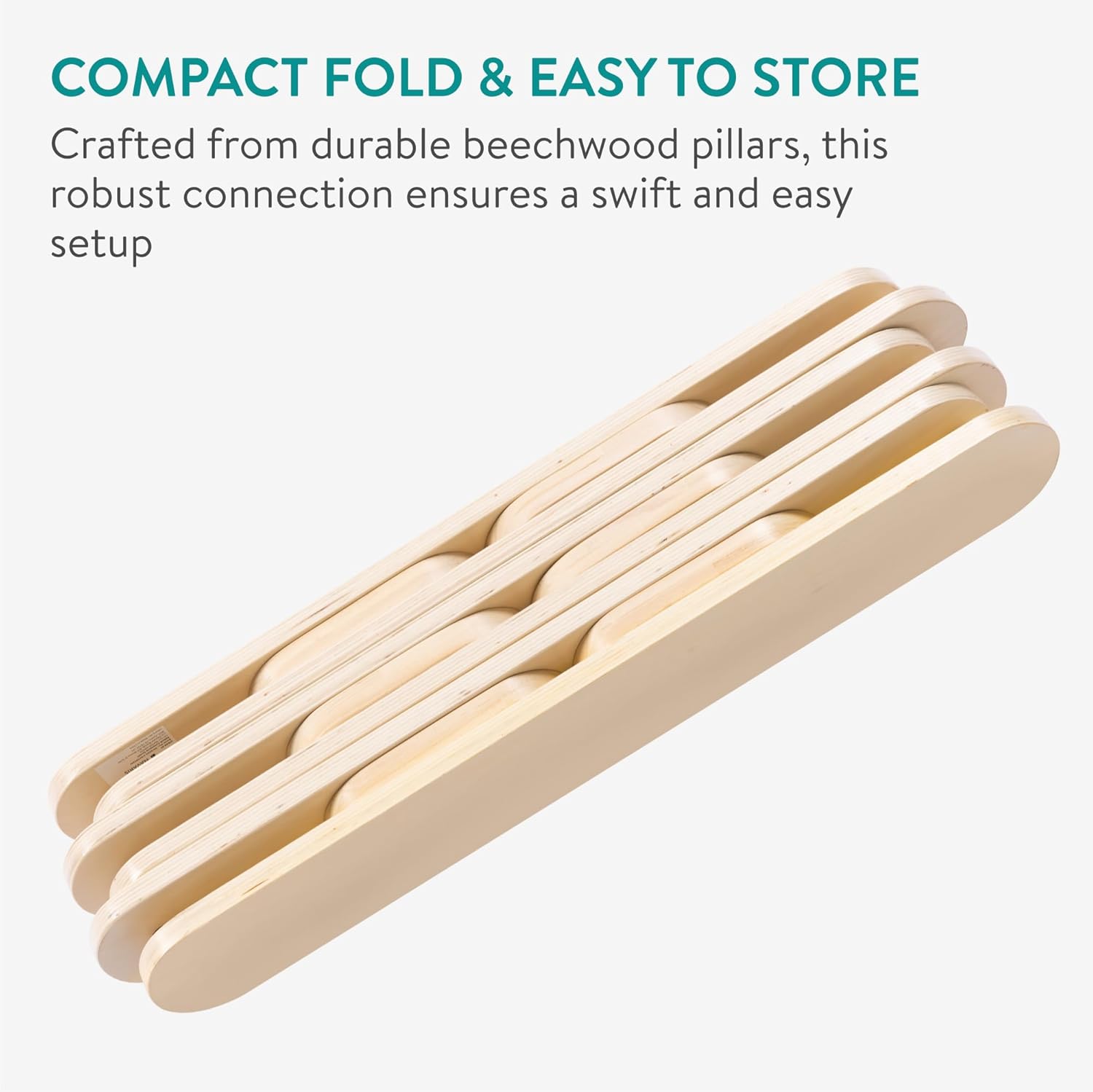 Navaris Ξύλινη Δοκός Ισορροπίας για Παιδιά - Beige - 61848.01