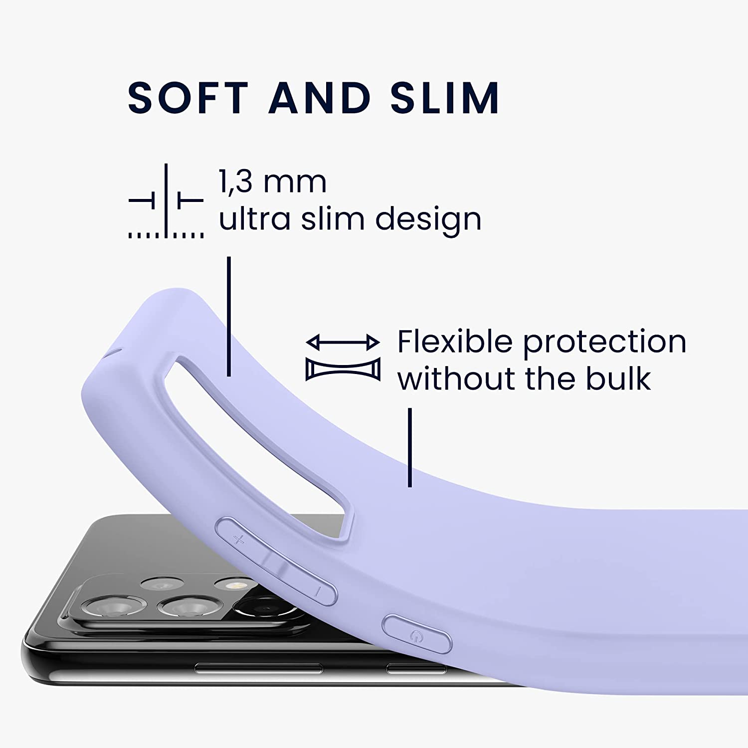 KW Samsung Galaxy A52 / A52 5G / A52s 5G Θήκη Σιλικόνης TPU - Pastel Lavender - 54346.139