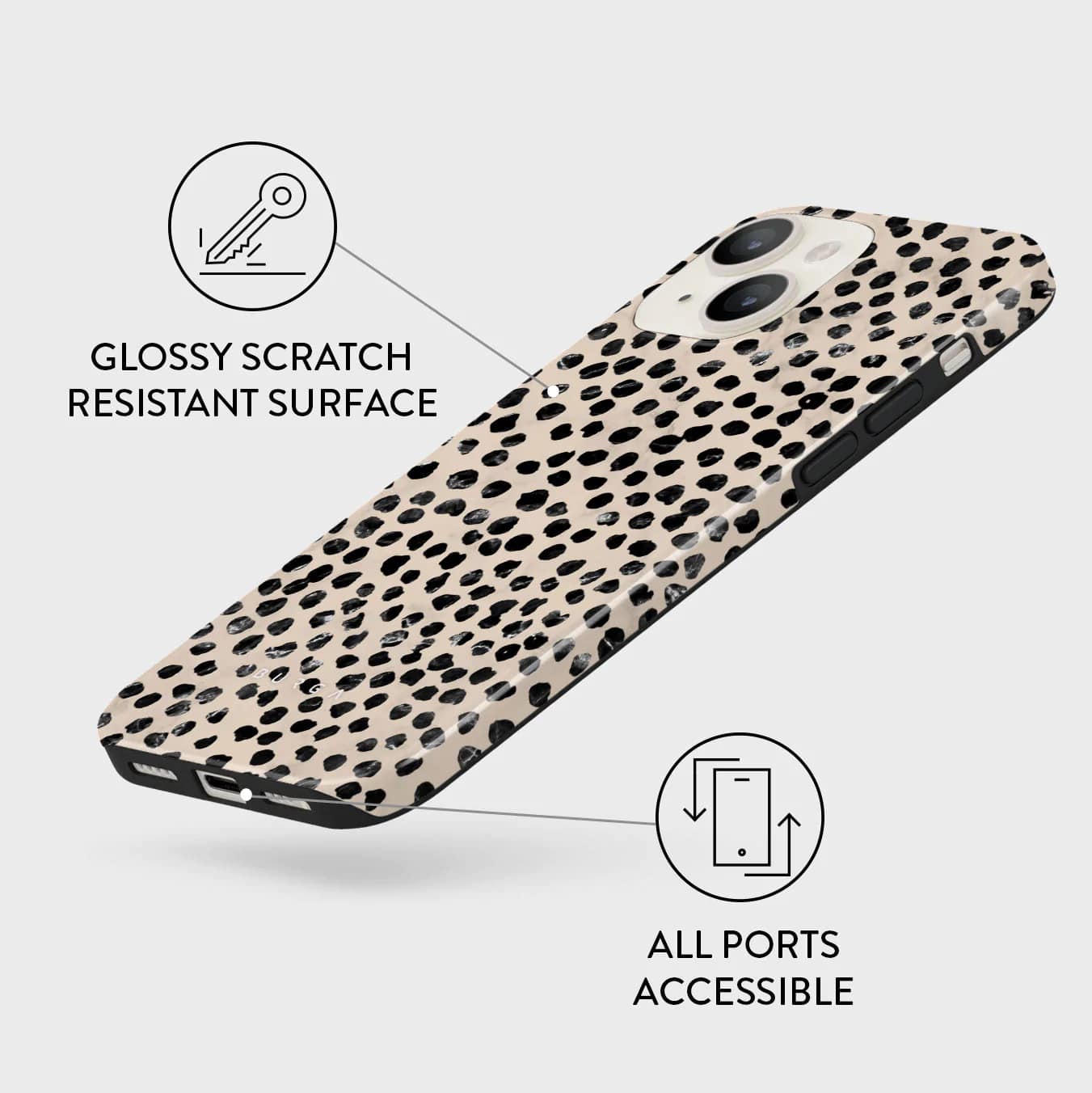 Burga iPhone 14 Plus Fashion Tough Σκληρή Θήκη - Almond Latte
