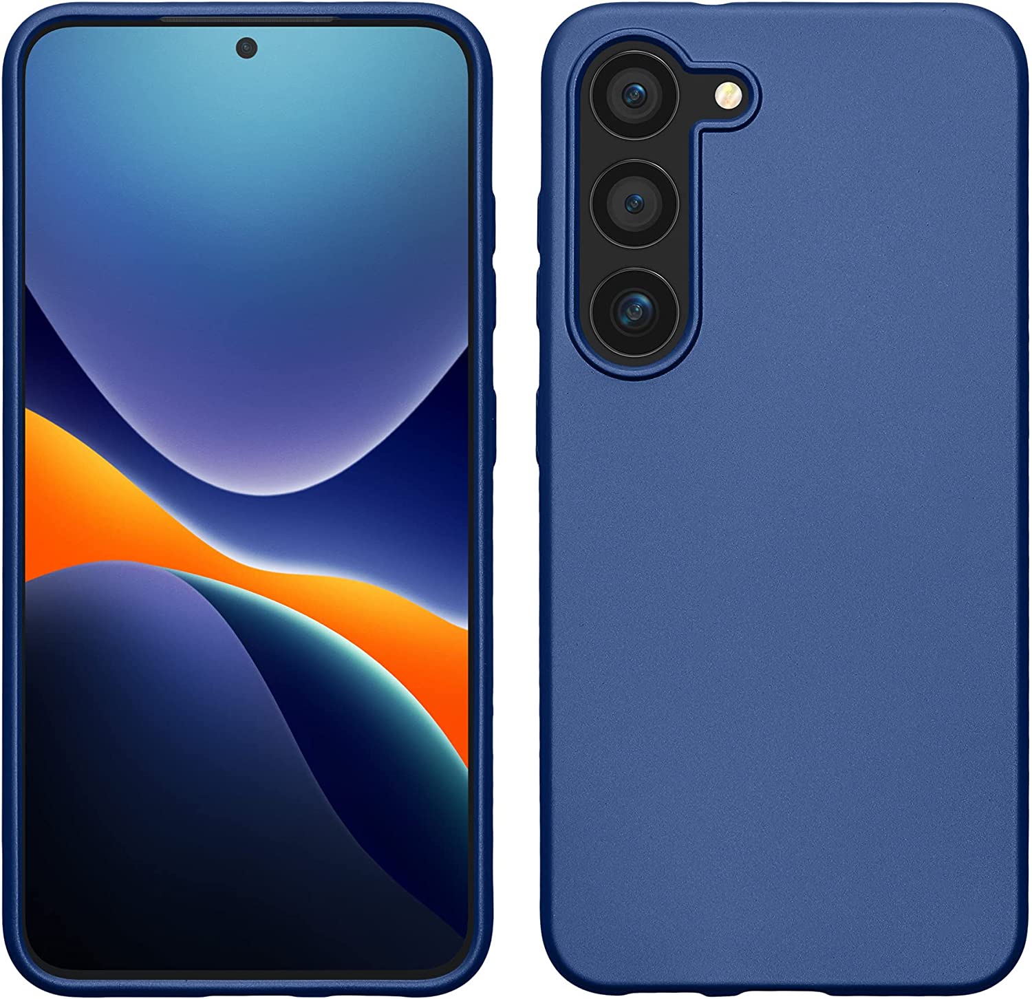 KW Samsung Galaxy S23+ Θήκη Σιλικόνης TPU - Metallic Blue - 60313.64