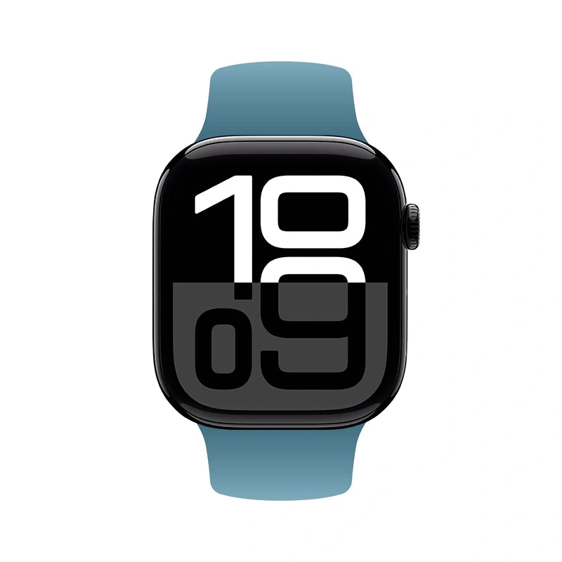 Crong Λουράκι Apple Watch 4/5/6/7/8/9/10/11 - SE (1/2/3) - ULTRA (1/2/3) - 44/45/46/49mm Σιλικόνης - Liquid Strap - Marine