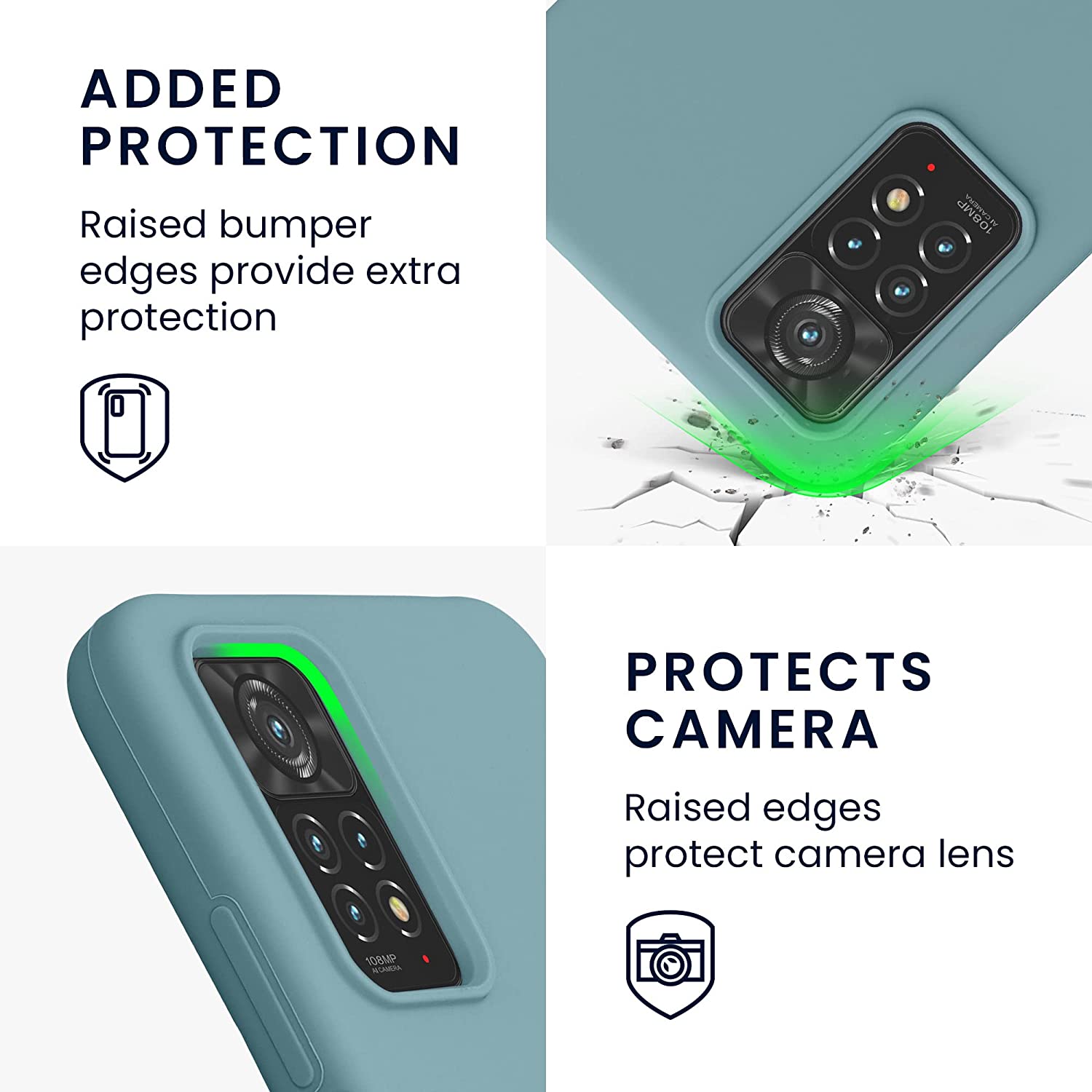 KW Xiaomi Redmi Note 11 Pro / Note 11 Pro 5G Θήκη Σιλικόνης Rubberized TPU - Antique Stone - 57373.206