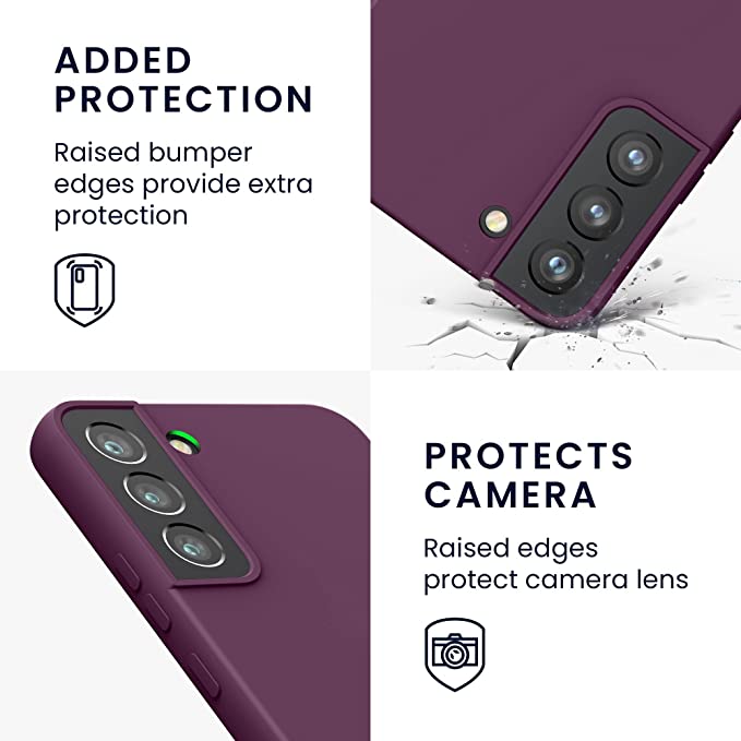 KW Samsung Galaxy S22 Plus Θήκη Σιλικόνης Rubberized TPU - Bordeaux Violet - 57569.187