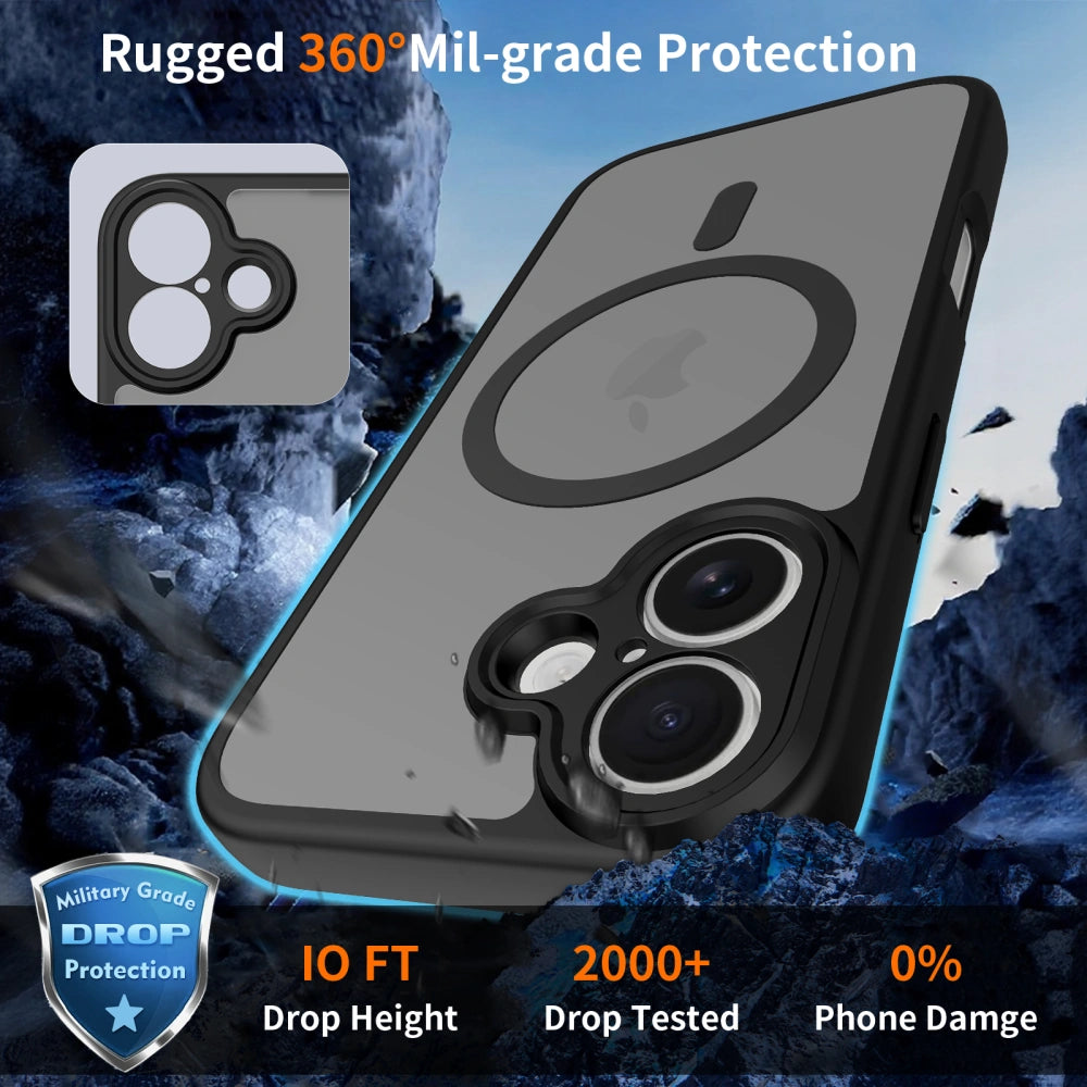 Tech-Protect iPhone 17 BasicMag - Σκληρή Θήκη με Πλαίσιο Σιλικόνης και MagSafe - Matte Black