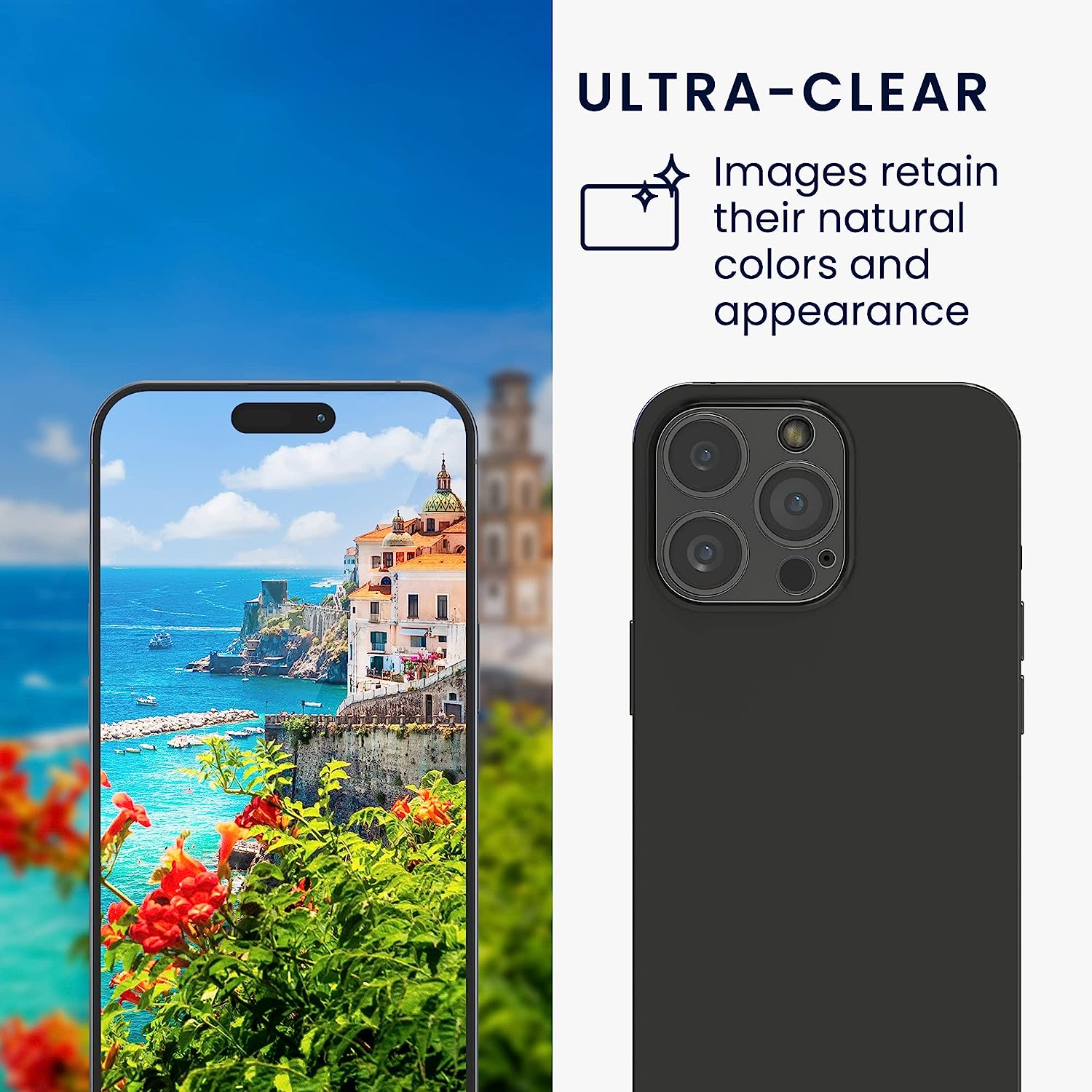 KW iPhone 14 Pro / iPhone 14 Pro Max Real Glass Αντιχαρακτικό Γυαλί για την Κάμερα - 2 Τεμάχια - Διάφανα - 61275.1