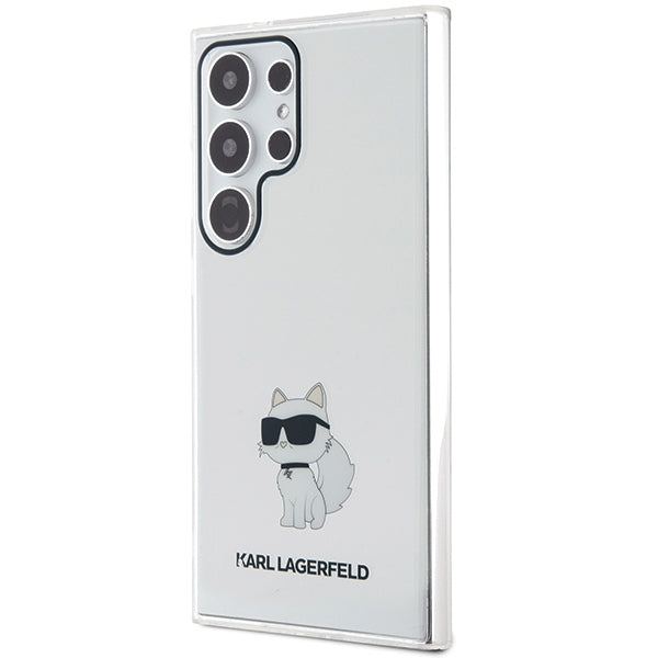 Karl Lagerfeld Samsung Galaxy S24 Ultra - IML Choupette Σκληρή Θήκη με Πλαίσιο Σιλικόνης - Διάφανη - KLHCS24LHNCHTCT