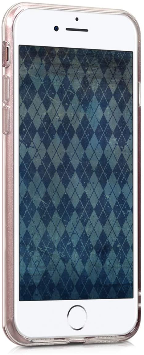 KW iPhone SE 2022 / SE 2020 / 7 / 8 Θήκη Σιλικόνης TPU Design Geometric Patterns - Blue / Turquoise / Silver - 46227.30