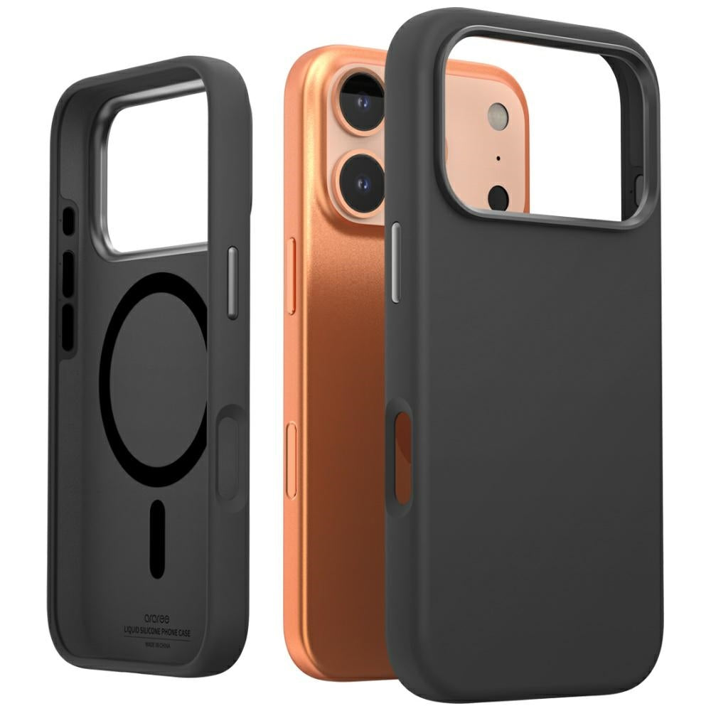 Araree iPhone 17 Pro - Typo Skin M MagSafe - Θήκη Σιλικόνης με MagSafe - Black