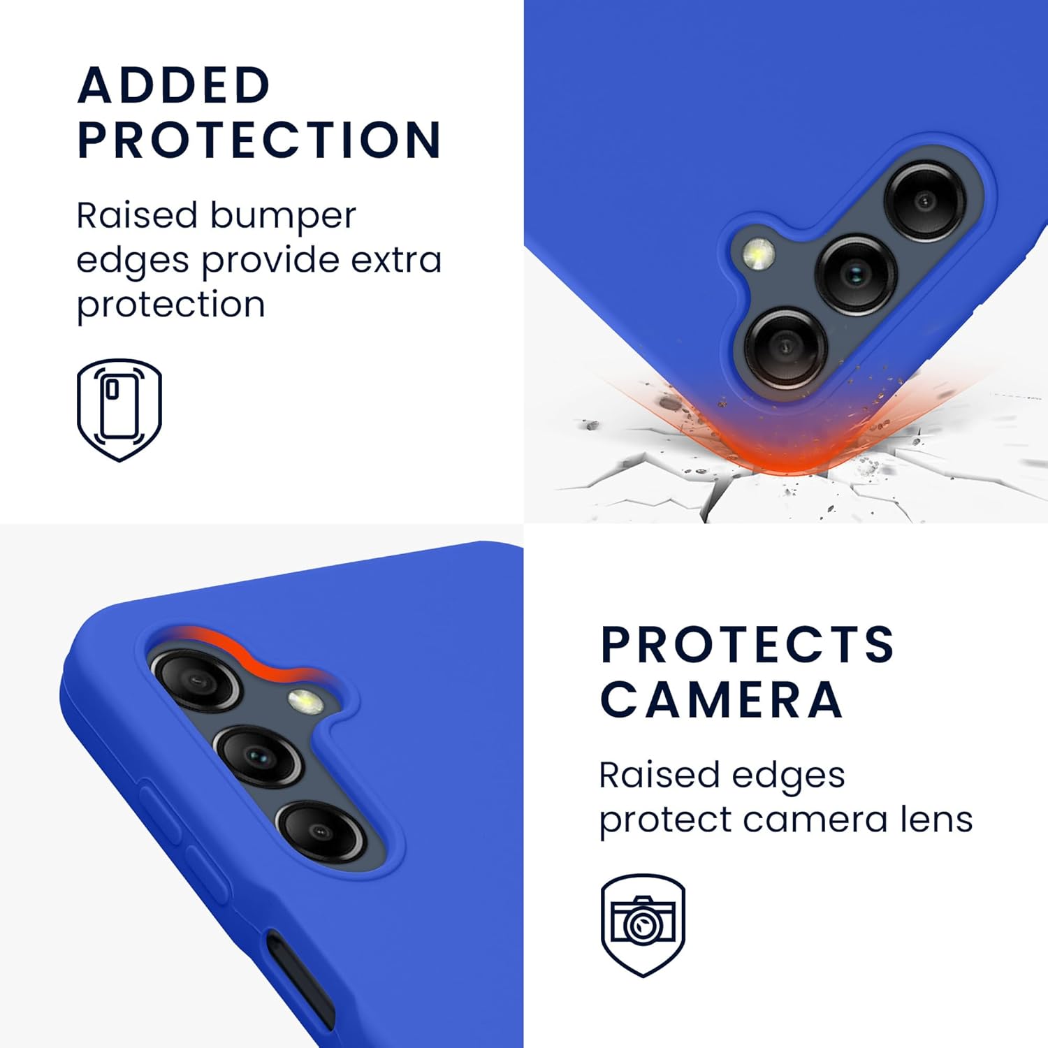 KW Samsung Galaxy A16 4G / A16 5G Θήκη Σιλικόνης Rubberized TPU - Baltic Blue