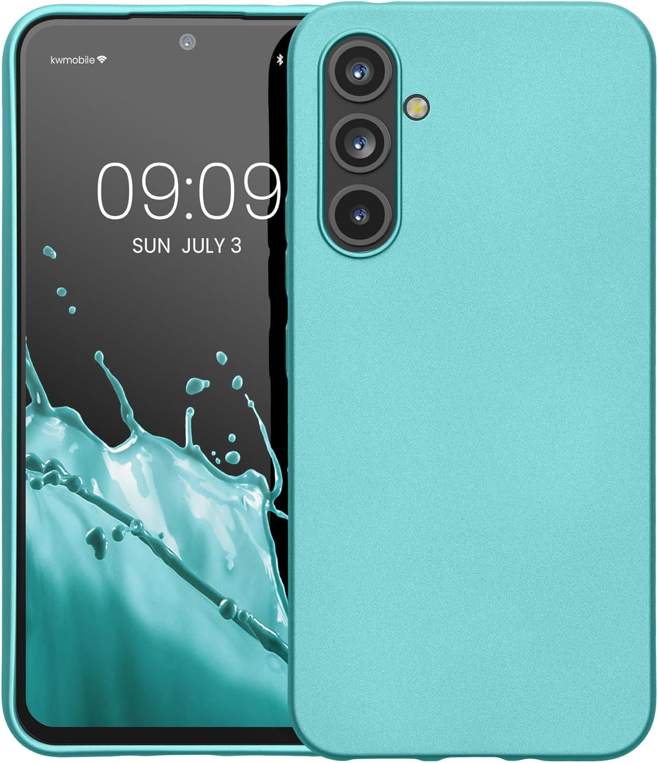 KW Samsung Galaxy A54 5G Θήκη Σιλικόνης TPU - Metallic Mint Green - 60797.231